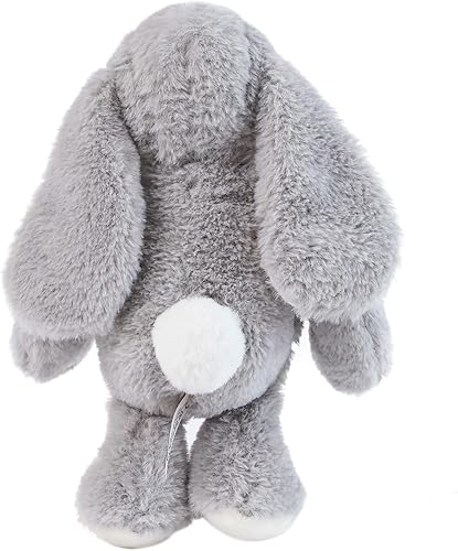 Miniatura 3 de DILLY DUDU Juguete de peluche de conejo gris, los mejores regalos de 10 pulgadas