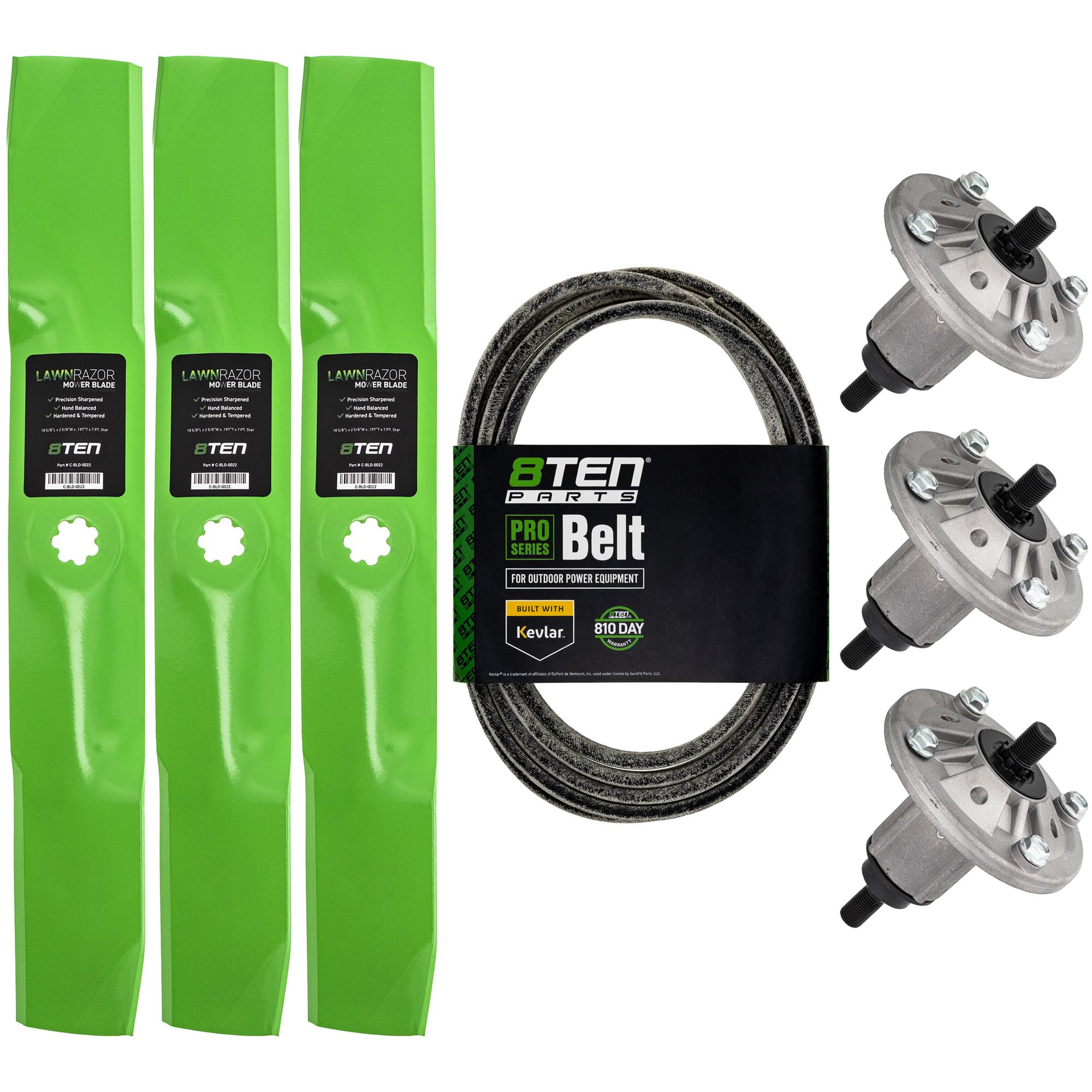 Amazon.com: 8TEN Blade Spindle Belt Kit for John Deere D170 G110