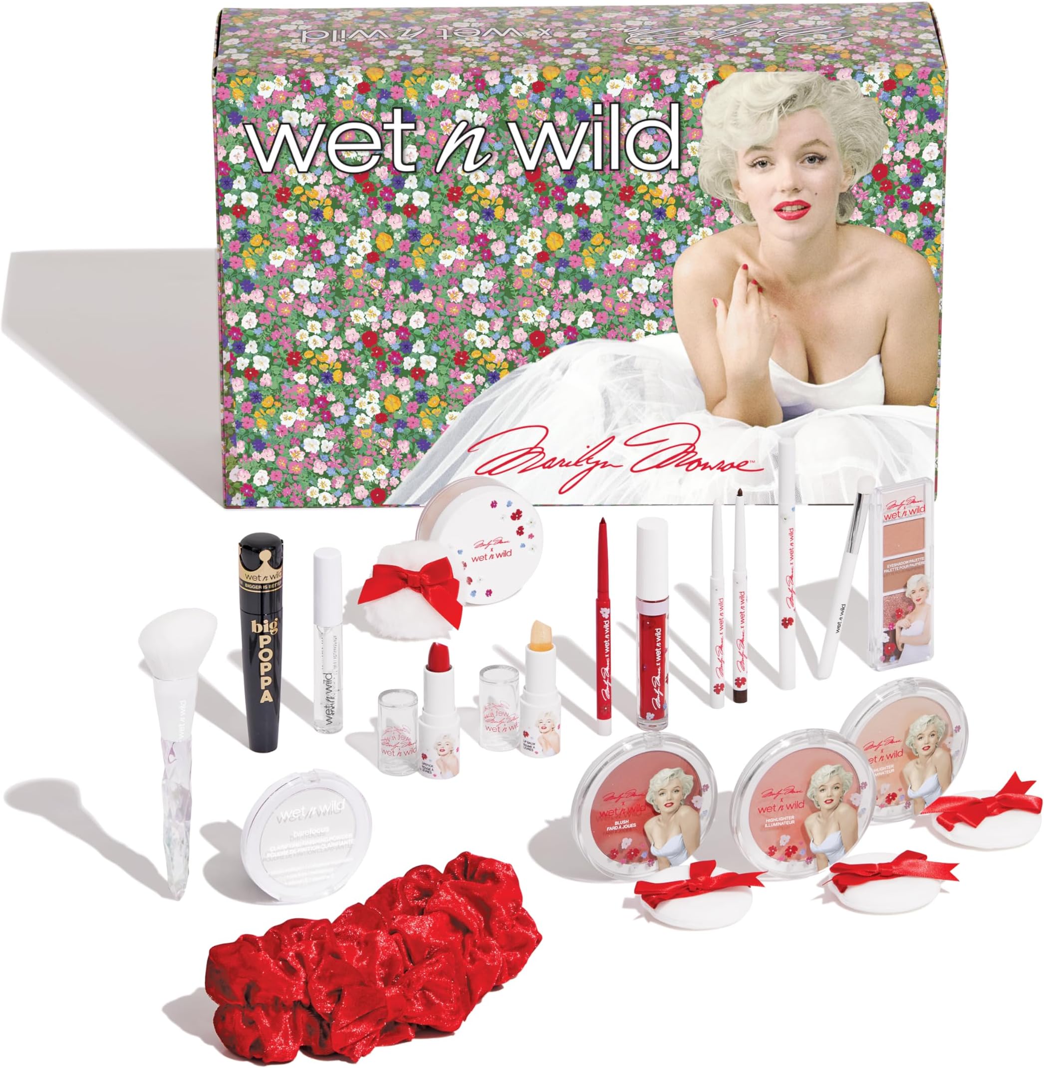 wet n wild Marilyn Monroe Collection PR Box - Makeup Set with Versatile Brushes, Buildable & Blendable Palettes, Vibrant Colors, & Lip Glosses for Unique Looks, Cruelty-Free & Vegan