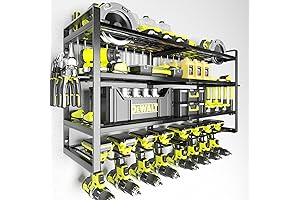 Wall Mountable Tool Organizer and Storage for Power Tools