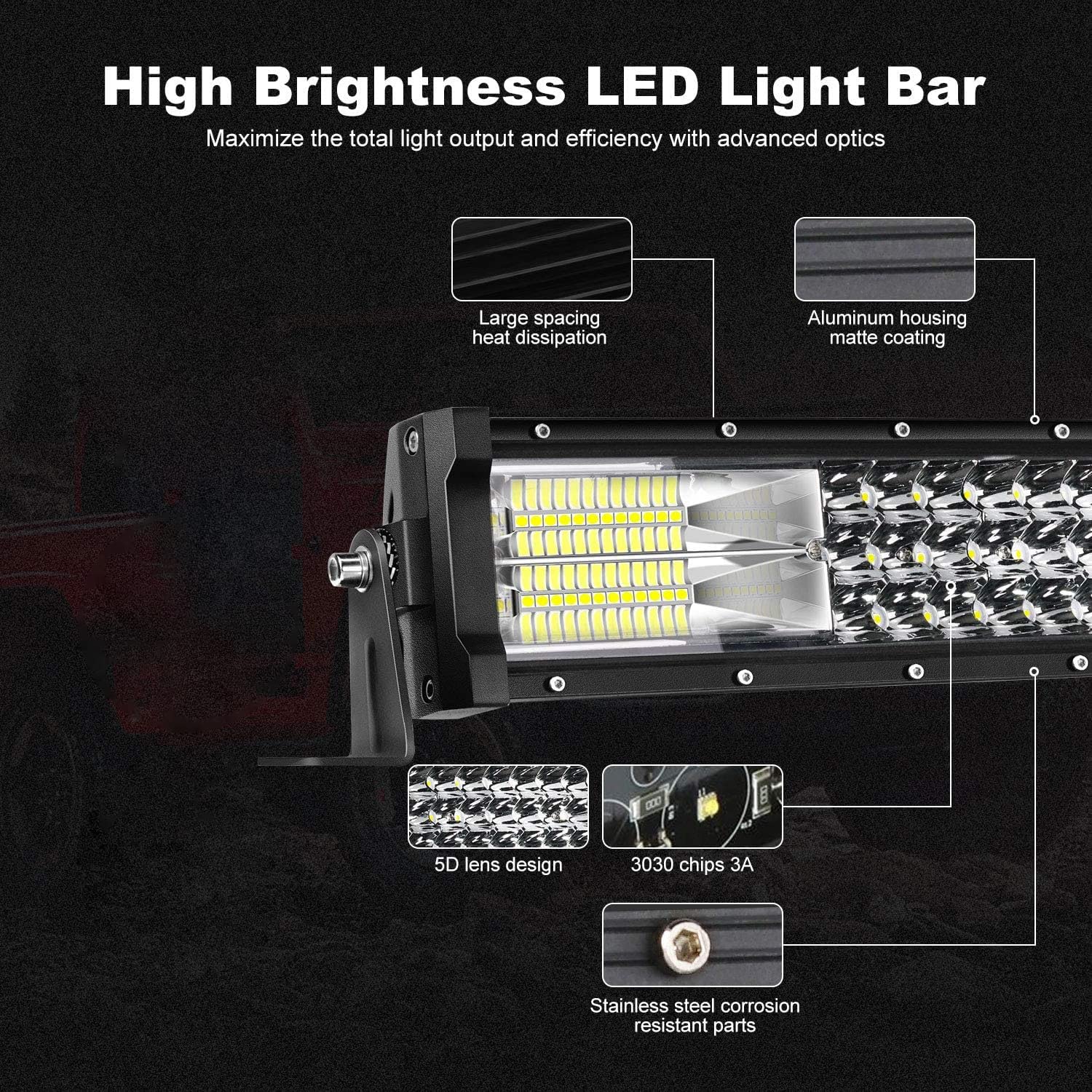 LEDライトバー52インチ　湾曲タイプ Amazon.co.jp: LEDライトバー 52インチ 湾曲 975W + 22インチ 390W