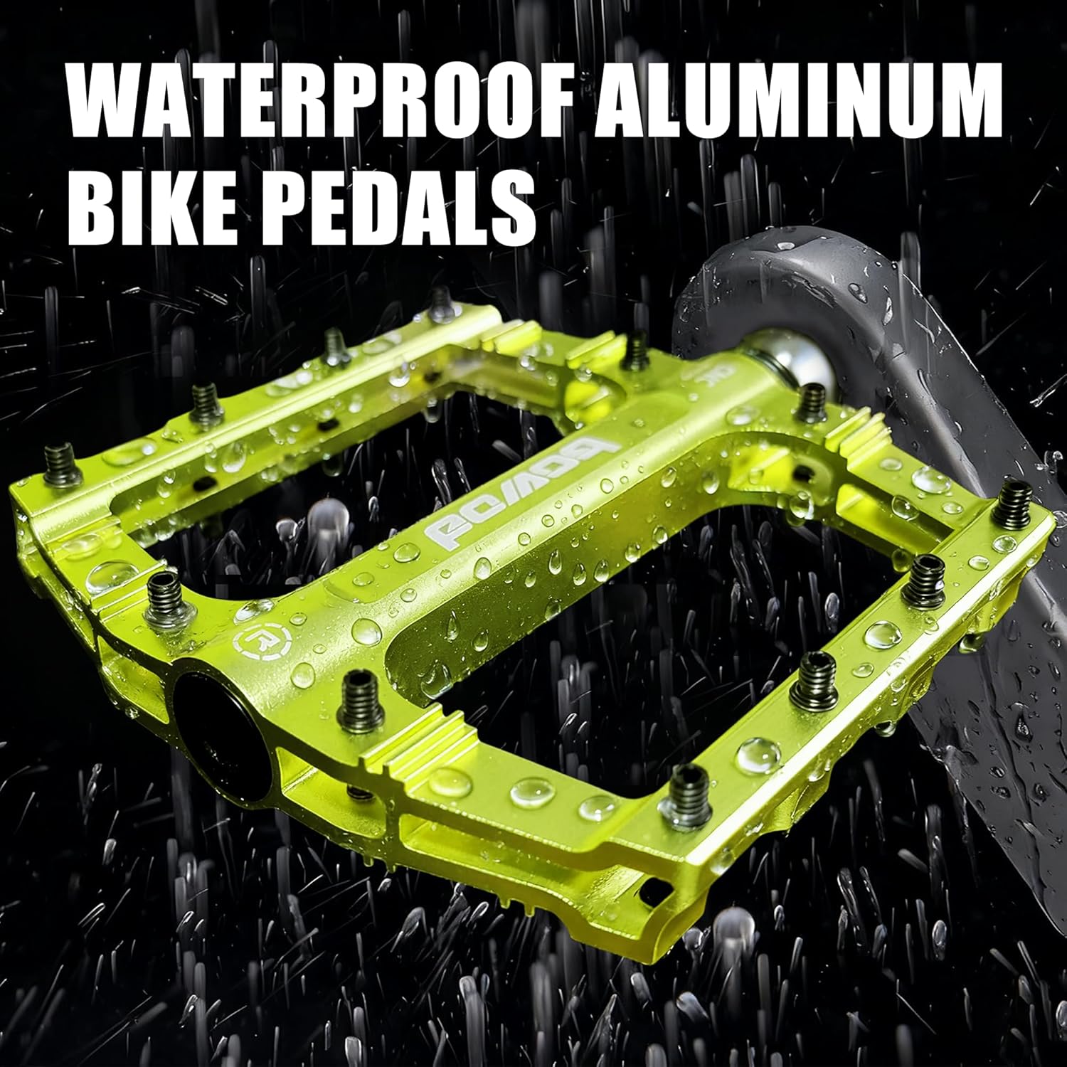 Bike Pedals 9/16" Lightweight Non-Slip Bicycle Platform Pedals - Fits Most Adult Bikes & Mountain Bikes &MTB, Road Bikes and Slip-Resistant Design