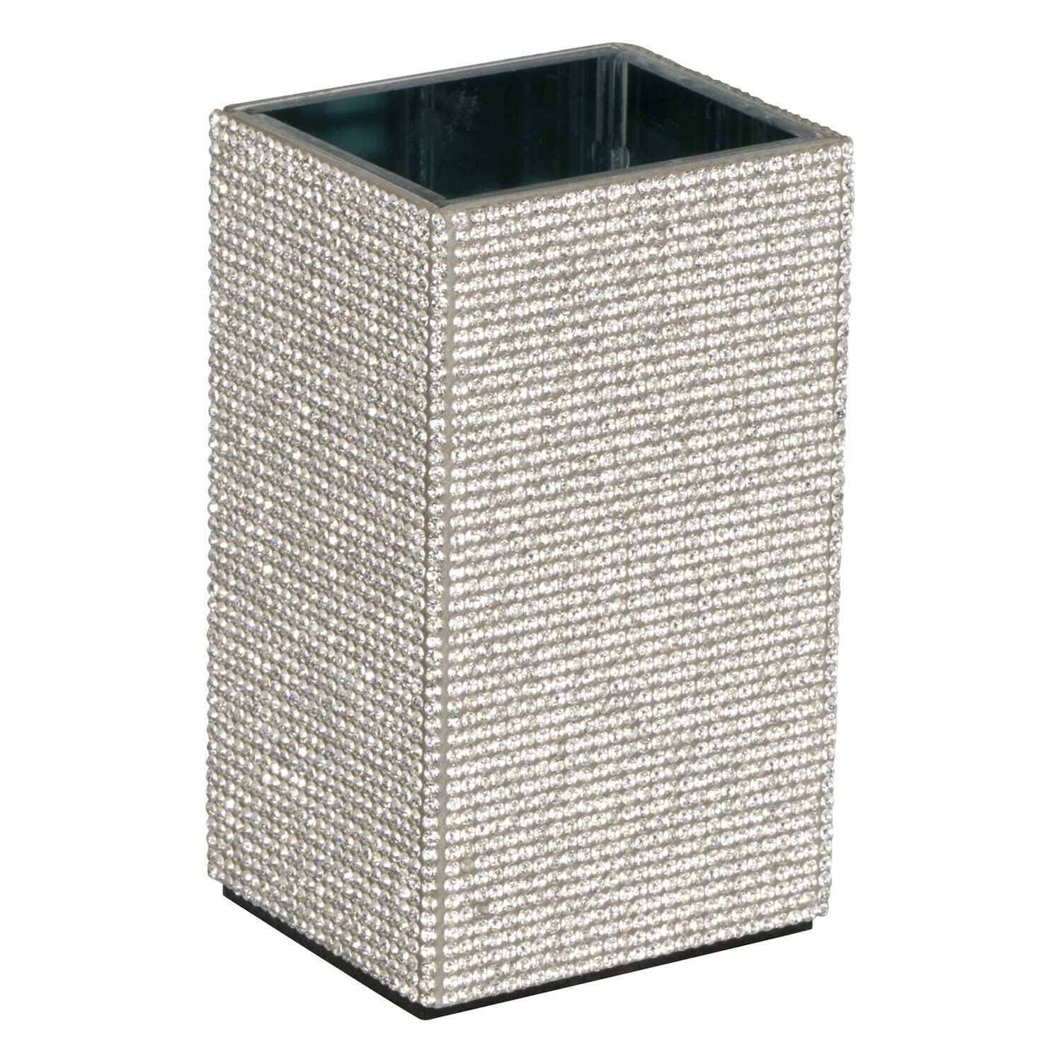 Gobelet de salle de bain EagleWiz argenté à strass pour pinceaux