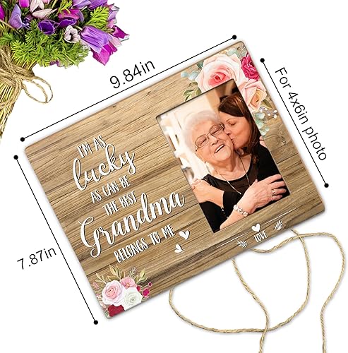 Miniatura 2 de Marco de fotos de regalo para la mejor abuela, marco de fotos para abuelos, regalos de abuela por primera vez para abuela, regalos para abuela de