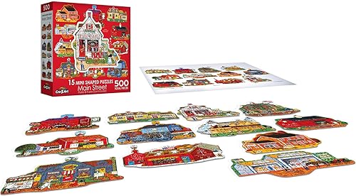 Miniatura 3 de Cra-Z-Art - RoseArt - Mini en forma de calle principal - Rompecabezas de 500 piezas