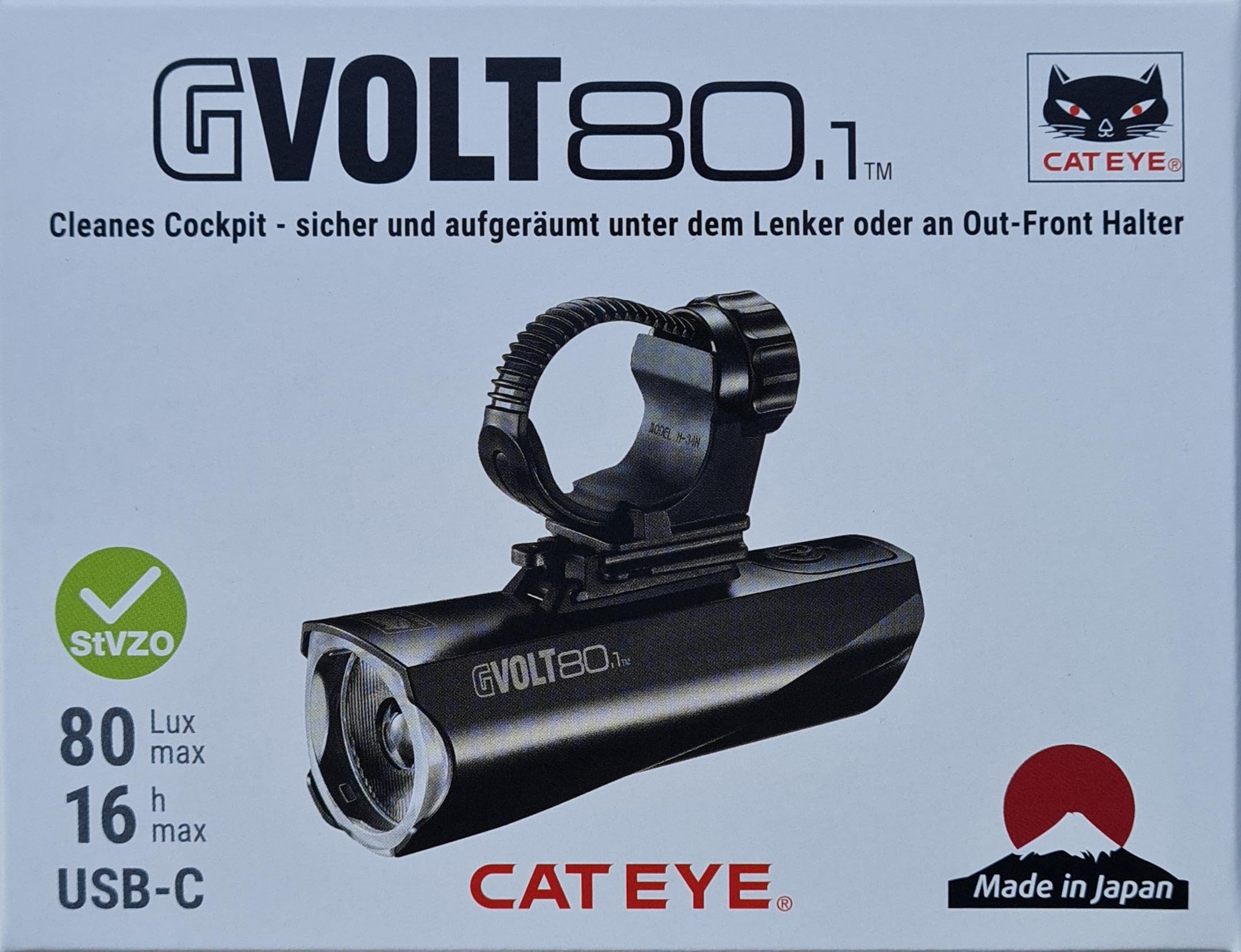 CATEYE GVolt 80. 1 Frontlicht, Pink Fluo, One Size