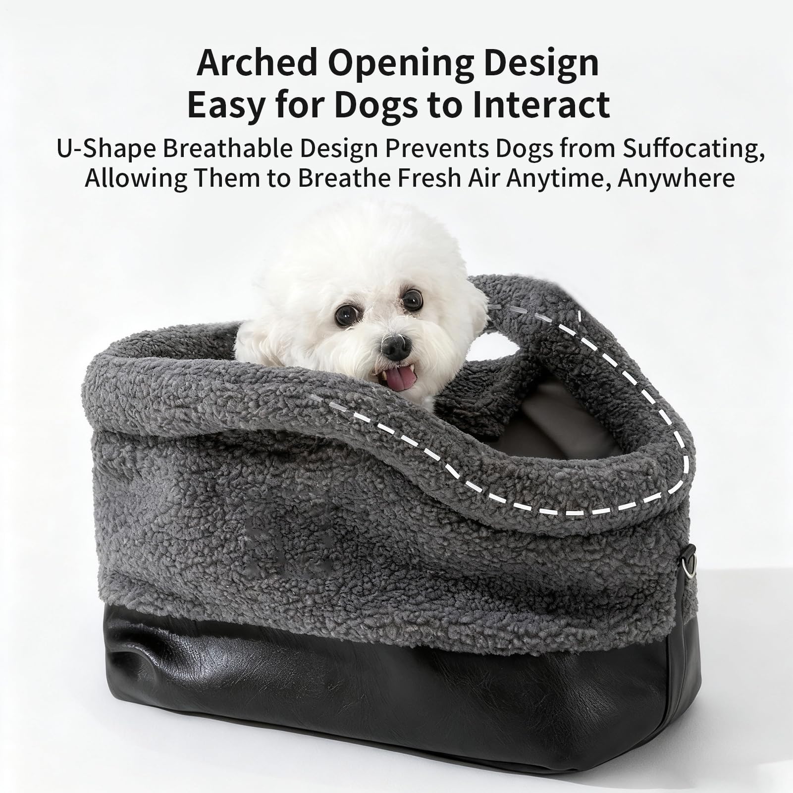 Bolso Transportador para Gatos Bolsillo Impermeable y Suave | Con De Arnés De Seguridad Y para Razas Pequeñas y Medianas en Invierno, Exteriores, Viajes y Compras