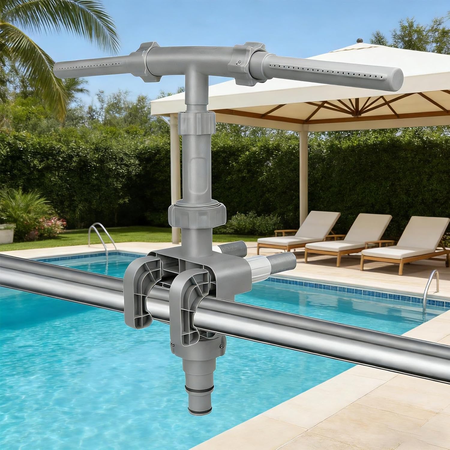 Genérico Fountain Sprinkler for Swimming Pool, Cooling Cooler | Water Fountain for Swimming Pool – for Garden, Patio, Terrace, Balcony, Park, Lawn