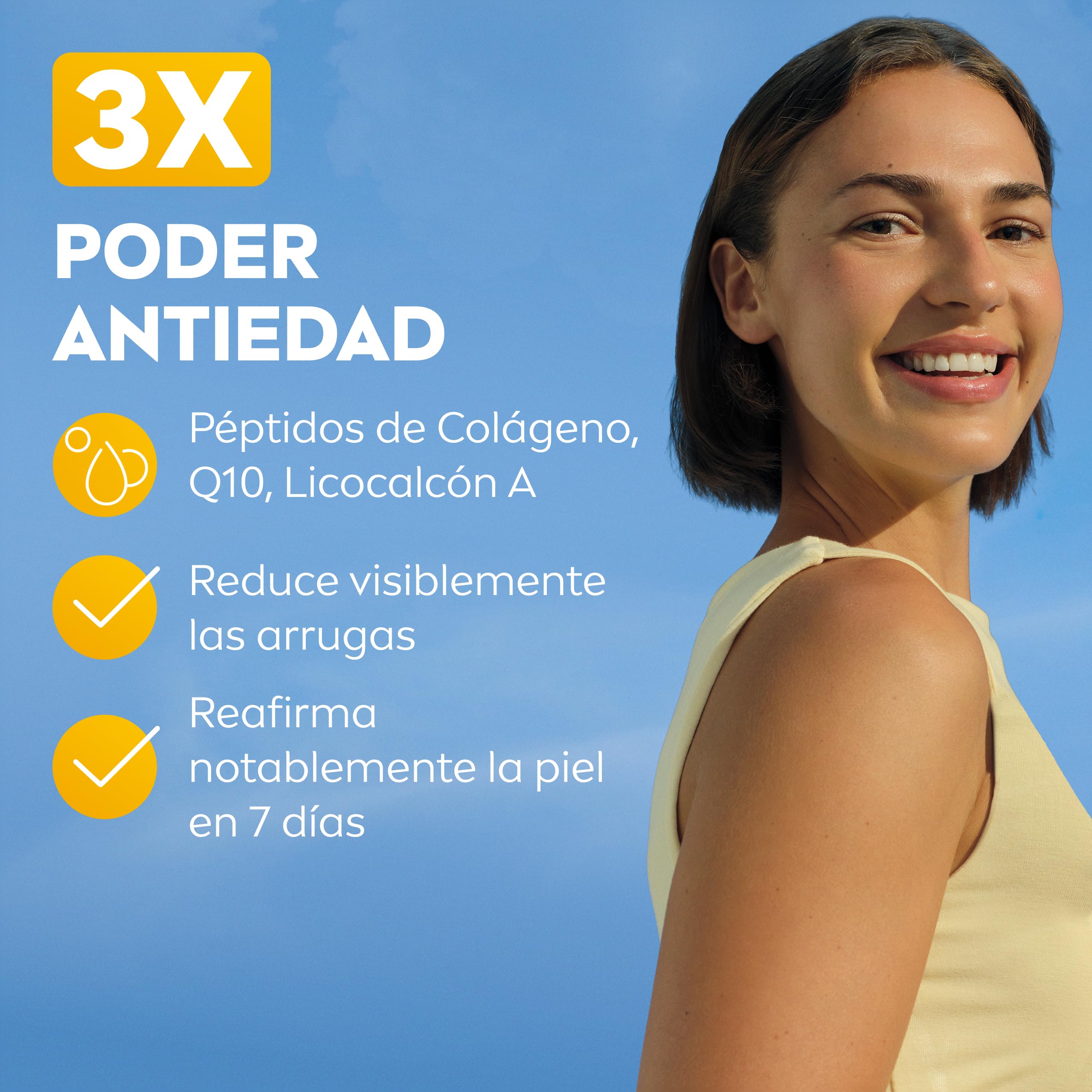 NIVEA SUN Q10 Protección Solar Facial Antiedad SPF50+ 40 ml Piel Madura