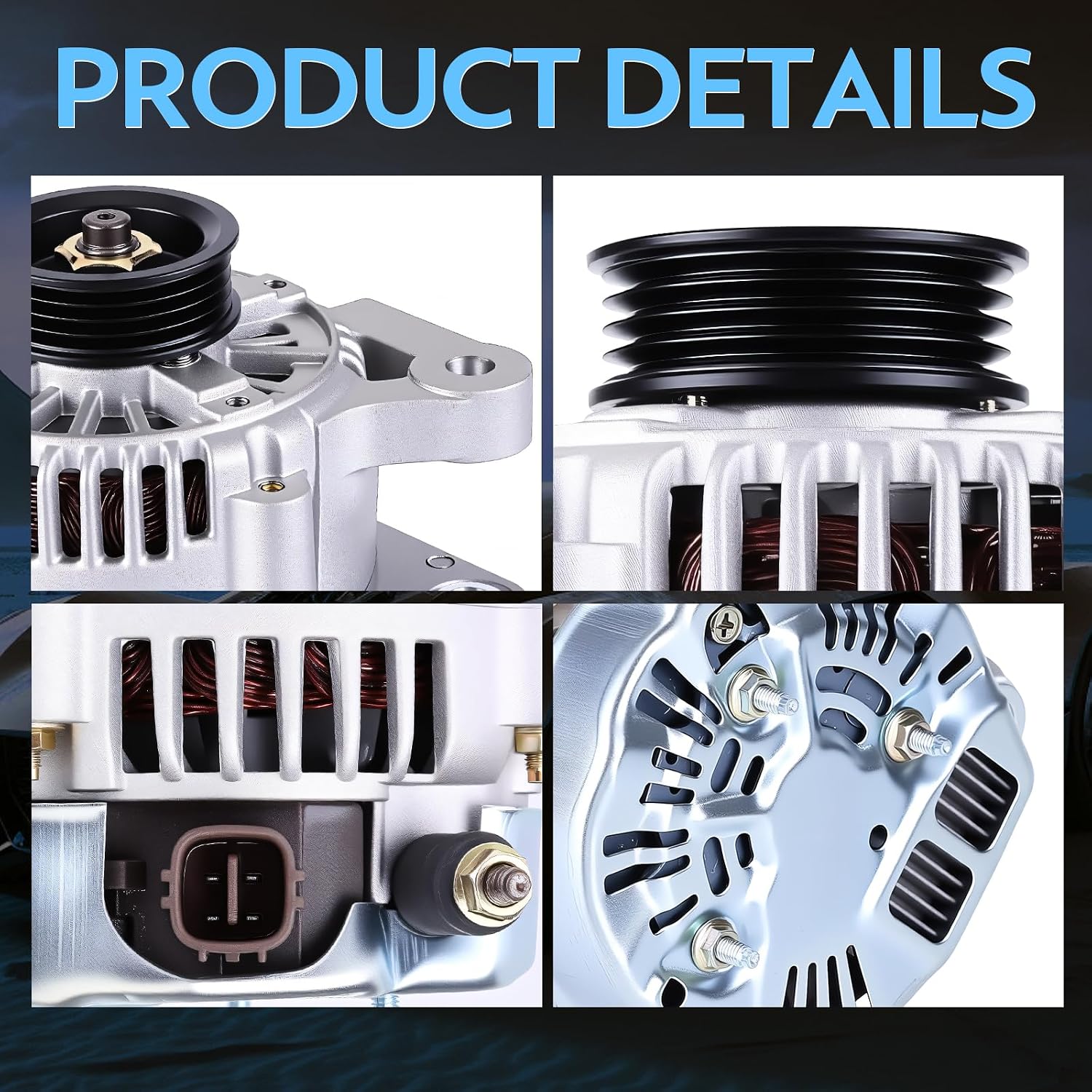 (ONLY For iG L S FR Regulator)New Alternator for Toyota for Yaris 1.5L 1497cc 2006 2007 2008 2009 High Output 80 Amp Alternator 27060-21151 11203 Alternator 27060-21150 11505 104210-8180, 104210-8400
