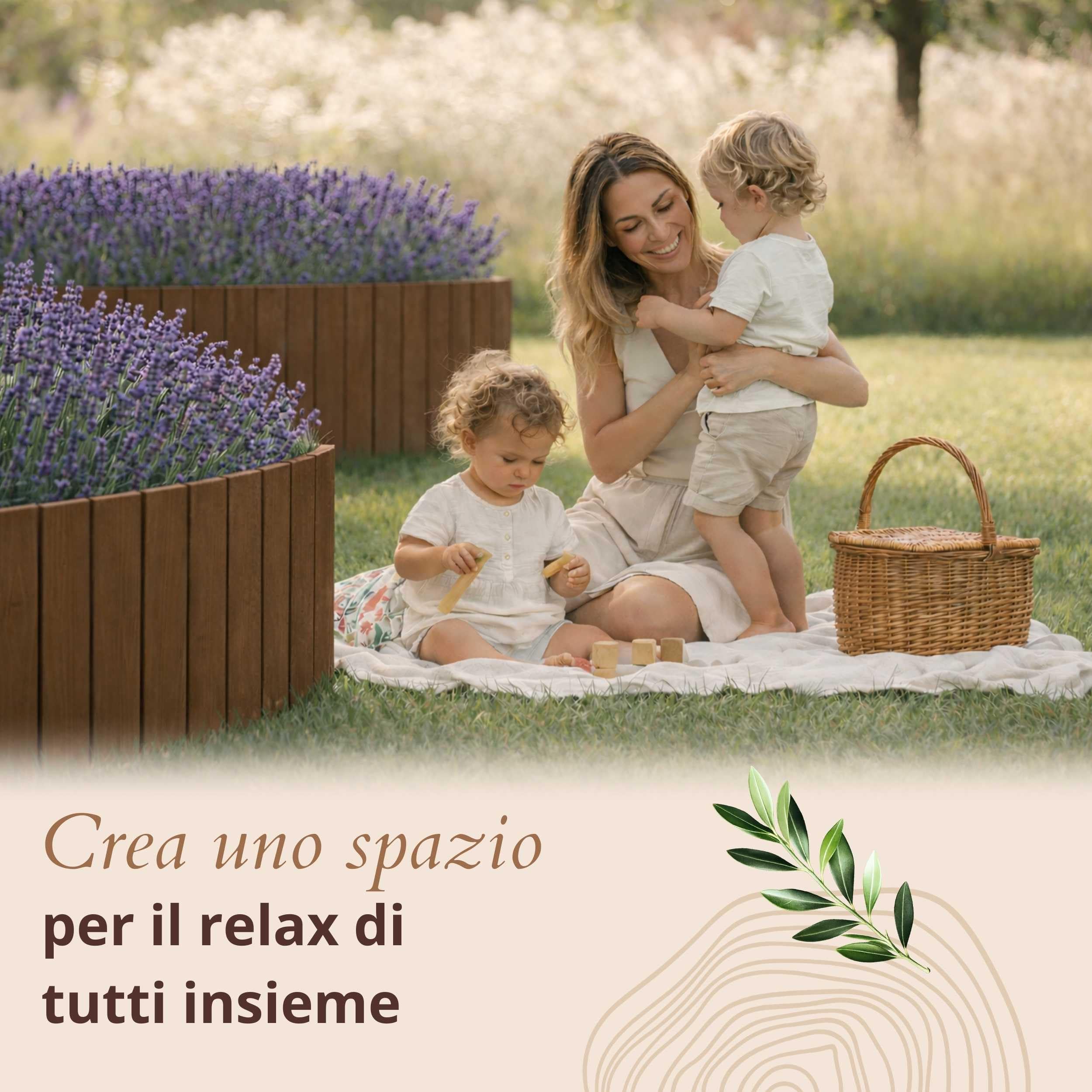 Floranica Bordura Giardino H30 x L200 cm Marrone bordo dritto | Palizzata in pino a bordo dritto, recinzione bassa dalle linee pulite – impregnata senza cromo, lineare