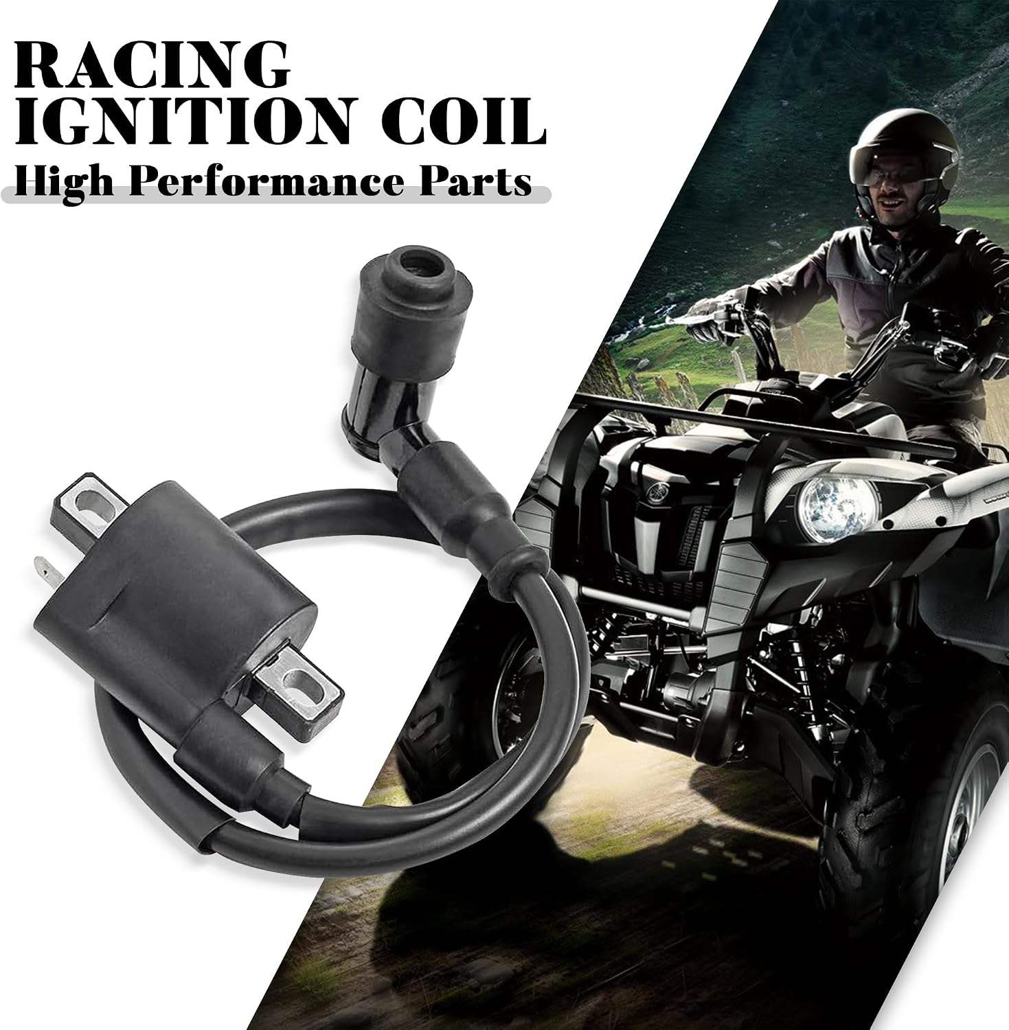 Racing Ignition Coil for Kawasaki KX60 KX80 KX85 KX125 KDX200 CG125 CG150 CG200 CG250 Yamaha PW50 PW80 1981-2009 Moped Scooter ATV Go Kart