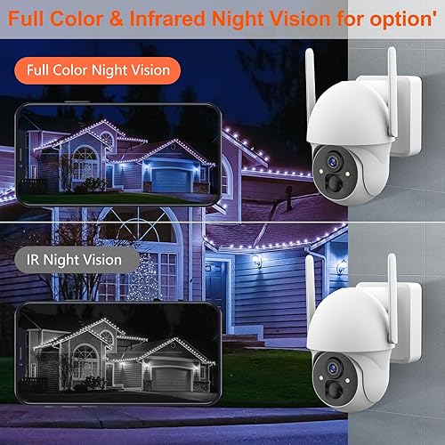 Miniatura 3 de Cámaras de seguridad solares inalámbricas para exteriores, cámara solar PTZ sin cables, cámara domo de velocidad PTZ, cámara de batería de visión