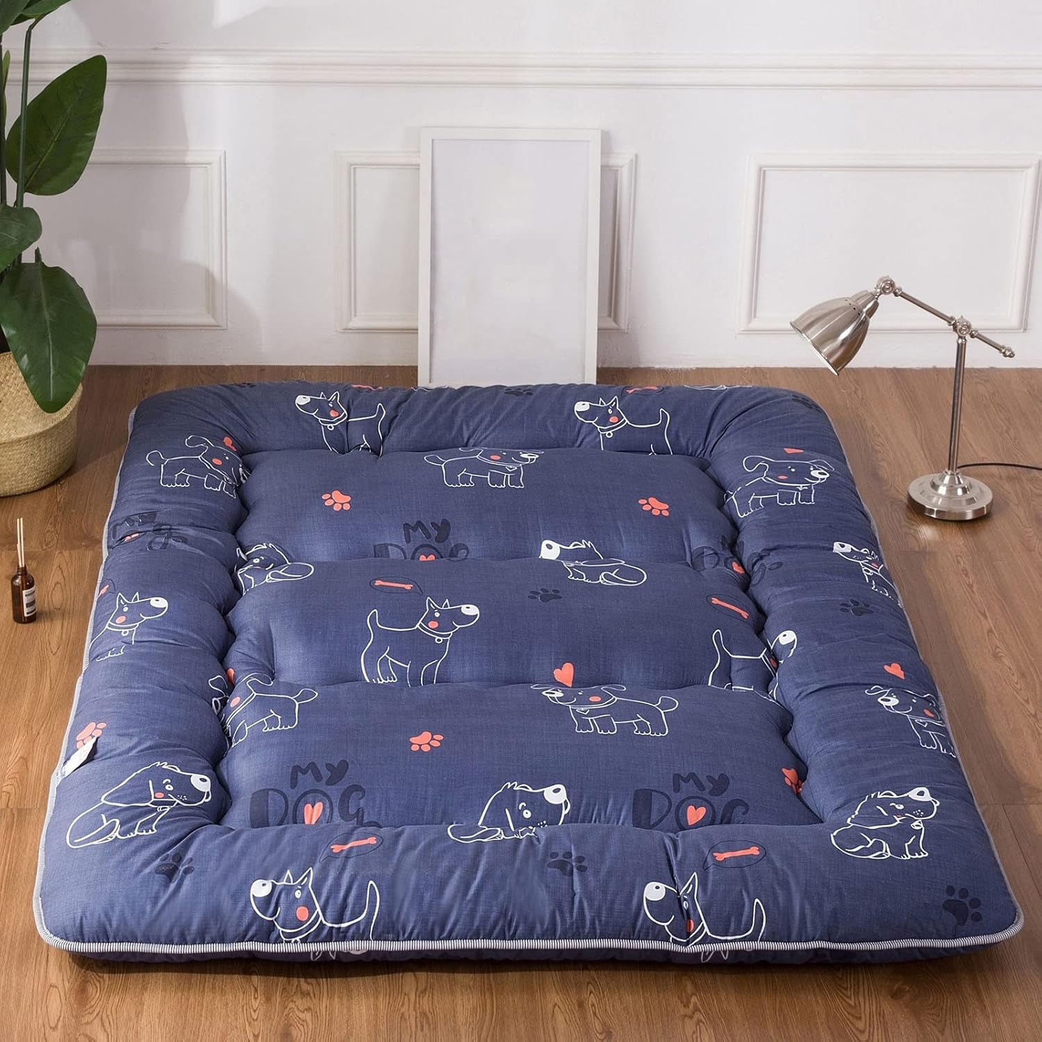 Foldable Futon Mattress, tatami floor mattress Traditional Japanese Futon Floor Mat Foldable Cushion Mats queen king size Single Size Portable sleeping pad ( Color : A , Size : 90x200cm(35x79inch) )