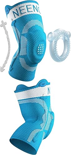 Miniatura 6 de NEENCA Rodillera para niños, rodillera de compresión para niños y niñas. Rodillera infantil con almohadilla de gel para rótula y estabilizadores