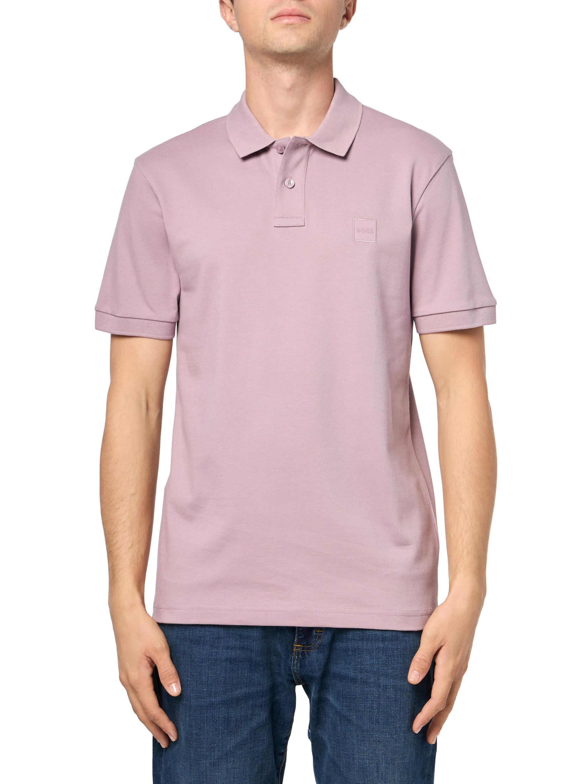 

                                                    BOSS Square Patch Logo Slim Fit Pique Polo Shirt, 