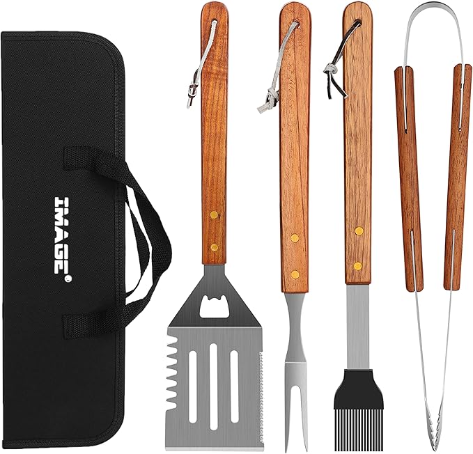 IMAGE 4-Piece BBQ Tool Set