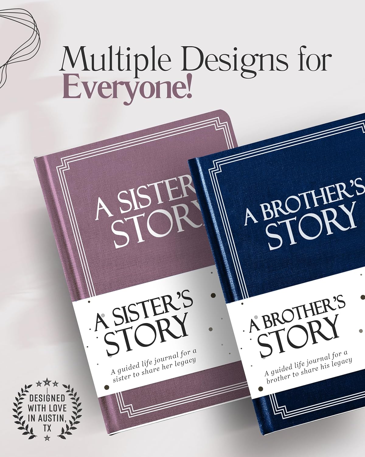 Sister's Life Story Journal (Hardcover): A Meaningful Keepsake for Sister to Share Her Journey and Memories, Book Includes 250+ Prompt, Sentimental Gift for Mother's Day, Birthday & Christmas - Image 6