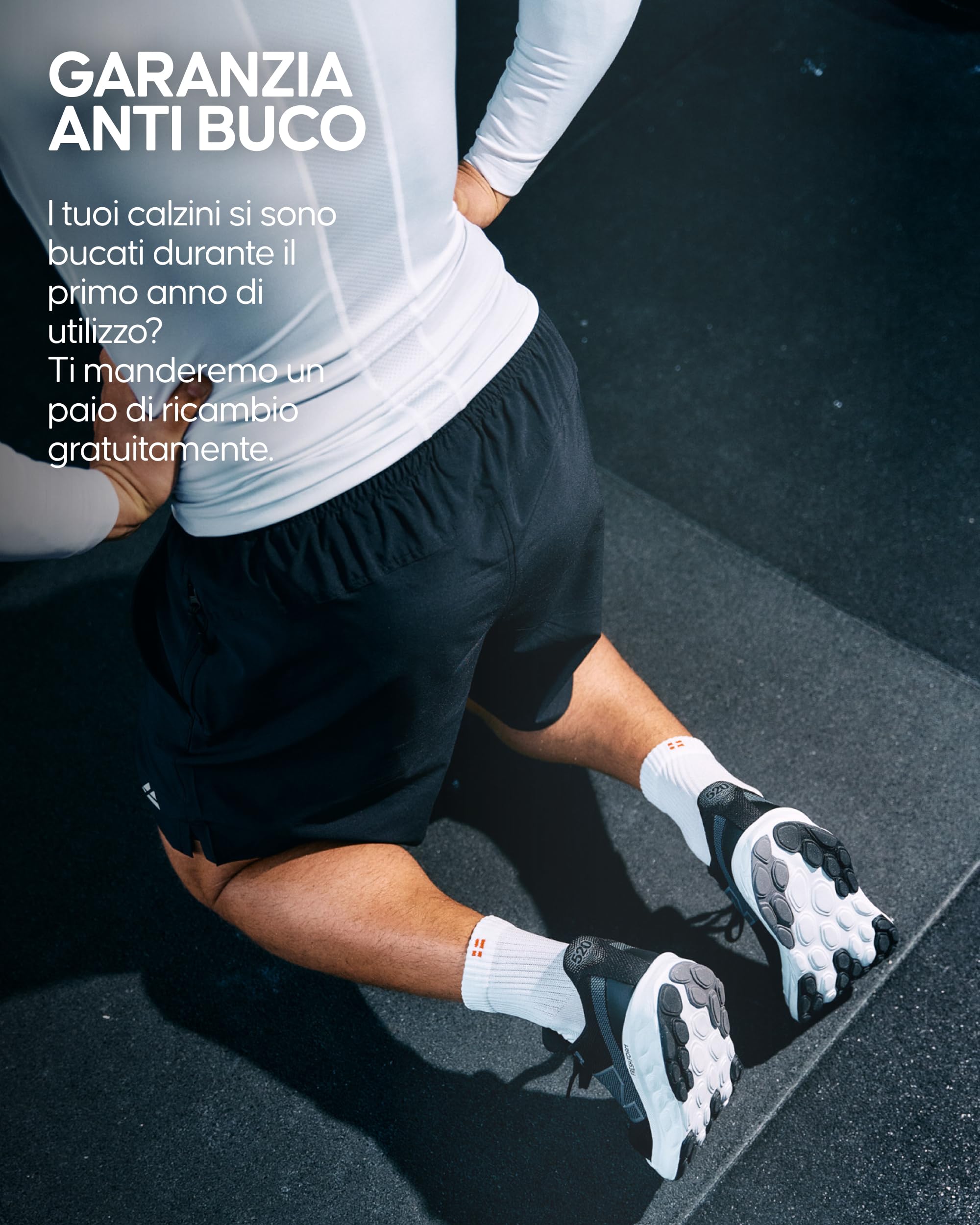 DANISH ENDURANCE Calze Uomo Running, Calzini Antiscivolo da Corsa, Anti-Vesciche, Calze per Trail Running, Trekking & Sport, Unisex, 3 & 5 Paia