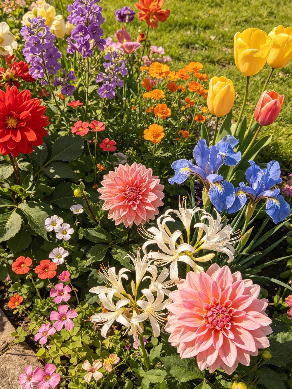 FioriRizoma multicolore - giardino balcone primavera balcone giardino d'appartamento esotiche 18Bulbi