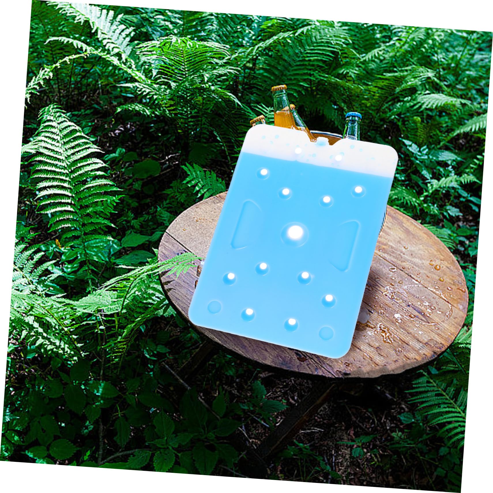 KOMBIUDA Packs de Glace Réutilisables Fête été 1500ml PE pour Camping