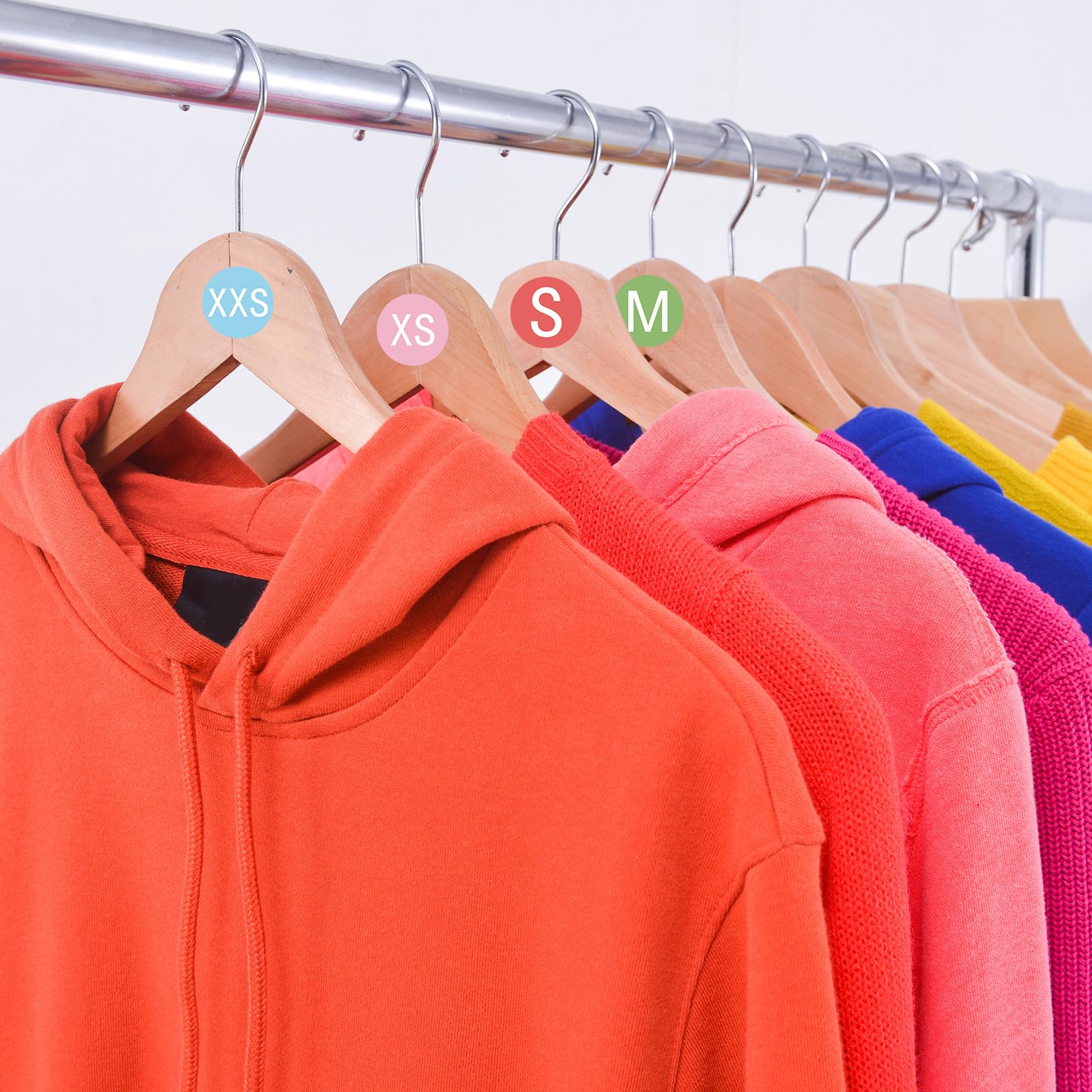 Amazon | uxcell 2000枚 衣服サイズステッカー ラベルロール (XXS+XS+S