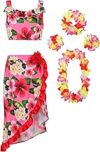 ReliBeauty Déguisement Hawaïenne Costumes pour Filles