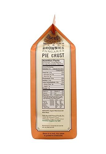 Miniatura 3 de Bob's Red Mill, Harina de pastelería orgánica, trigo integral, 5 libras