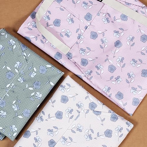 Miniatura 8 de Paquete de 3 delantales florales impermeables para mujer, correa ajustable con bolsillo, multiusos para cocina, arte, jardín