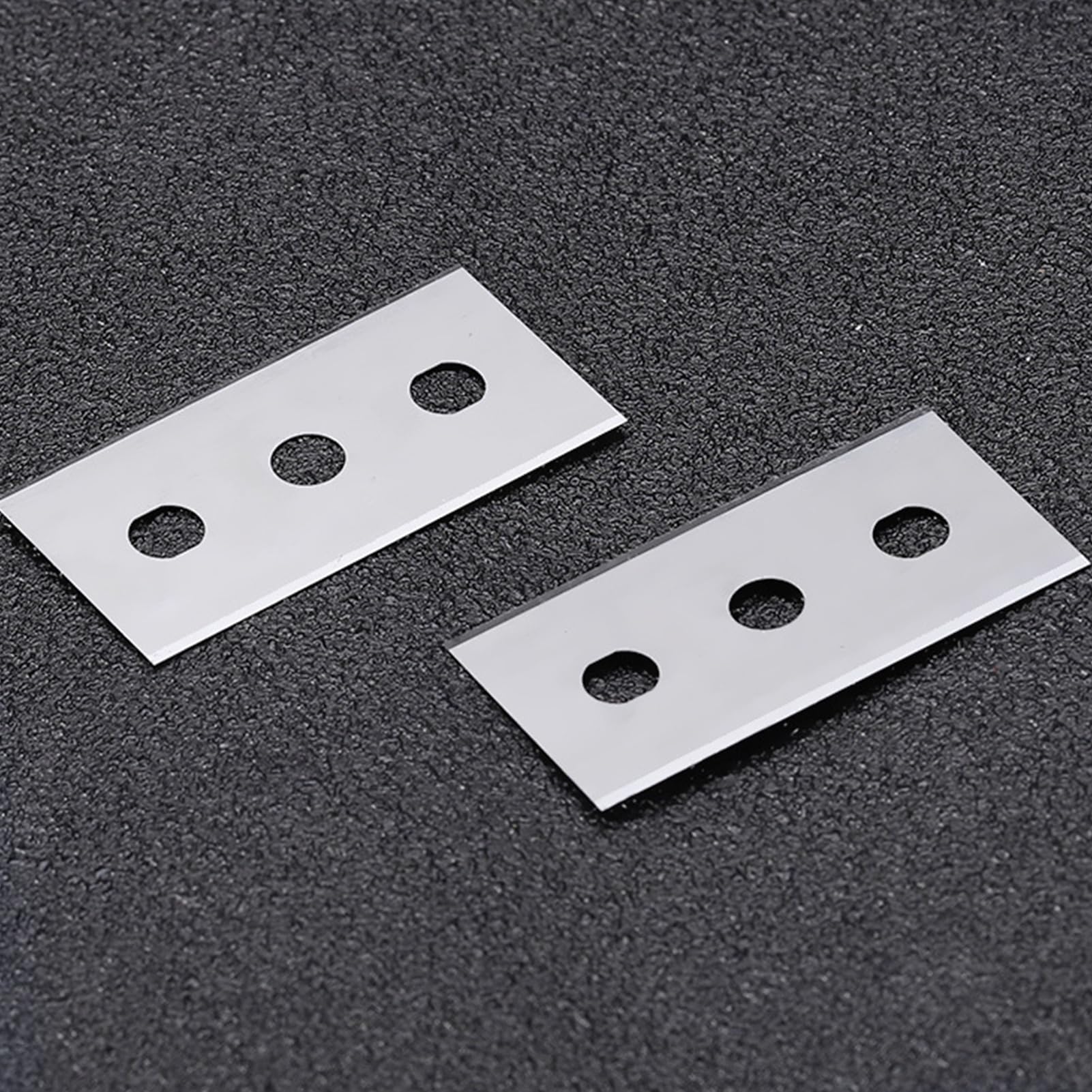 15 Pezzi Lame di Ricambio per Raschietti,Lame Di Tre Fori Per Raschietti,Raschietto Vetro,Raschietto a in Acciaio Inox per Pulito,per la Finestra,Cucina,Bagno