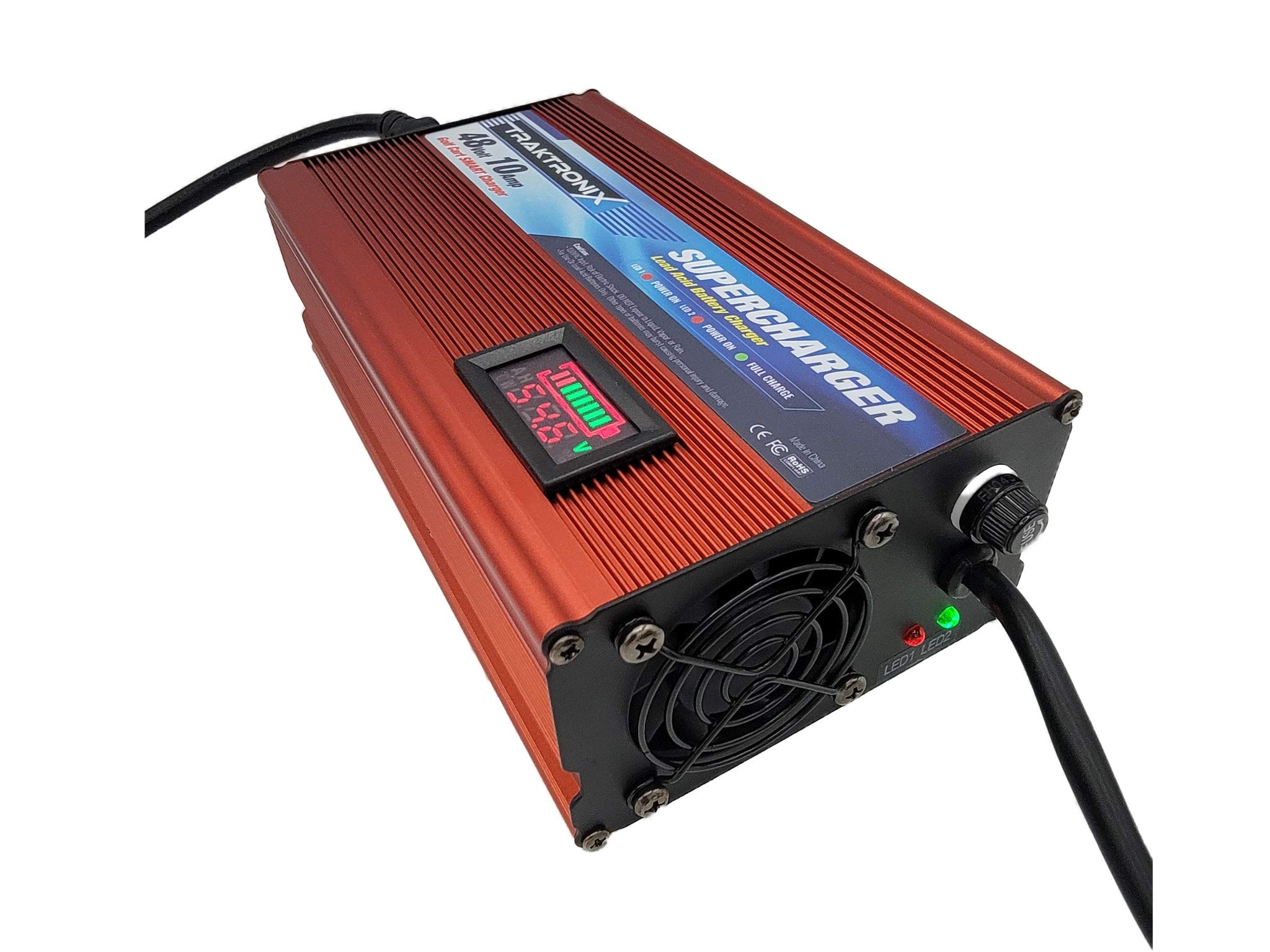 Amazon.com: Supercharger EZGO RXV & TXT Battery Charger for 48 Volt Golf  Carts : Sports & Outdoors