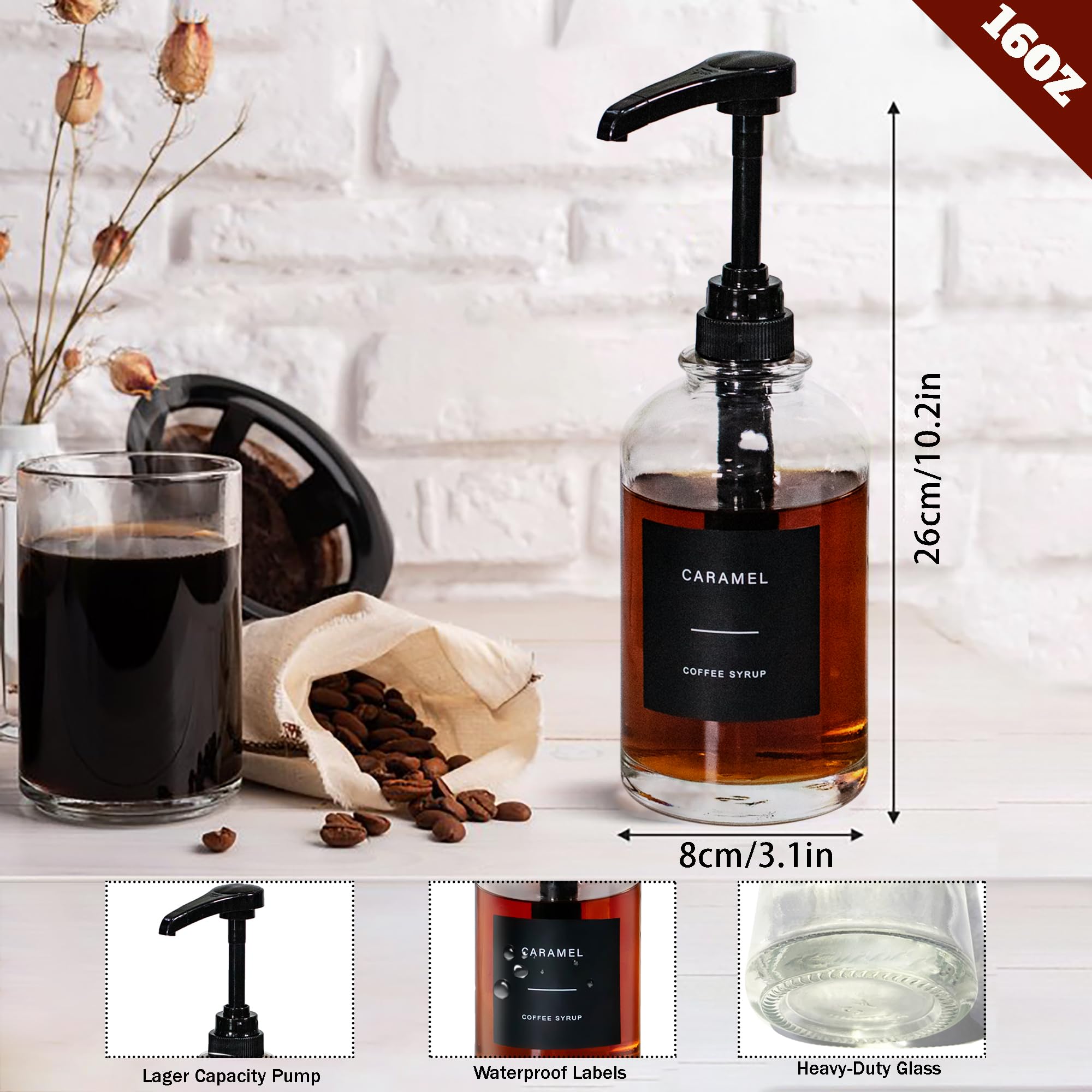 Dispensador de jarabe de café