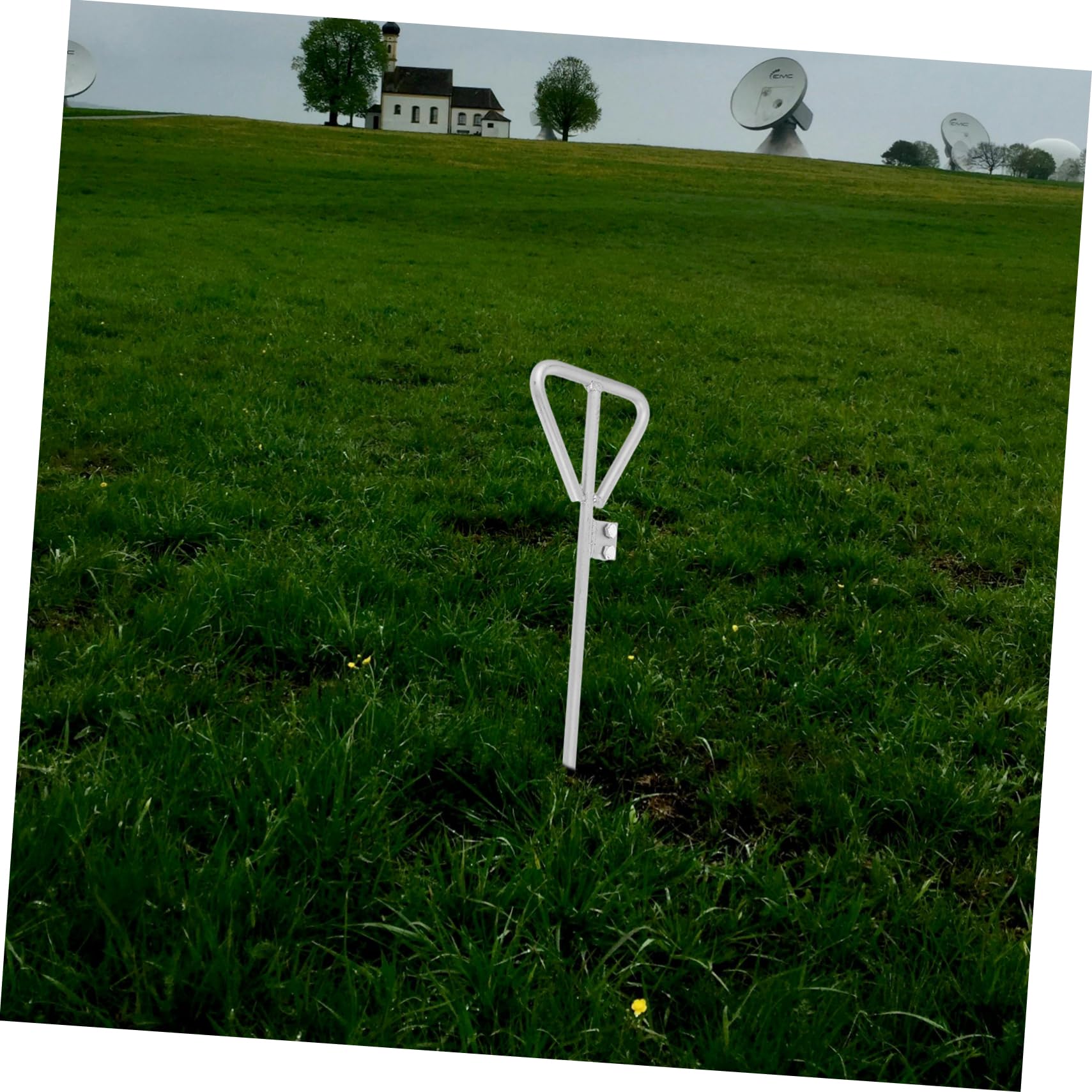 Asta di Messa Terra Zincata per Impianto Elettrico Strumento di Installazione Picchetto di Messa Terra per Recinzione Connessione Sicura e Stabile