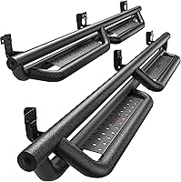 OEDRO 6" Leaf Shaped Running Boards for 2009-2024 Dodge Ram 1500/2500/3500 Crew Cab - All-Steel Drop Side Steps 550LBS