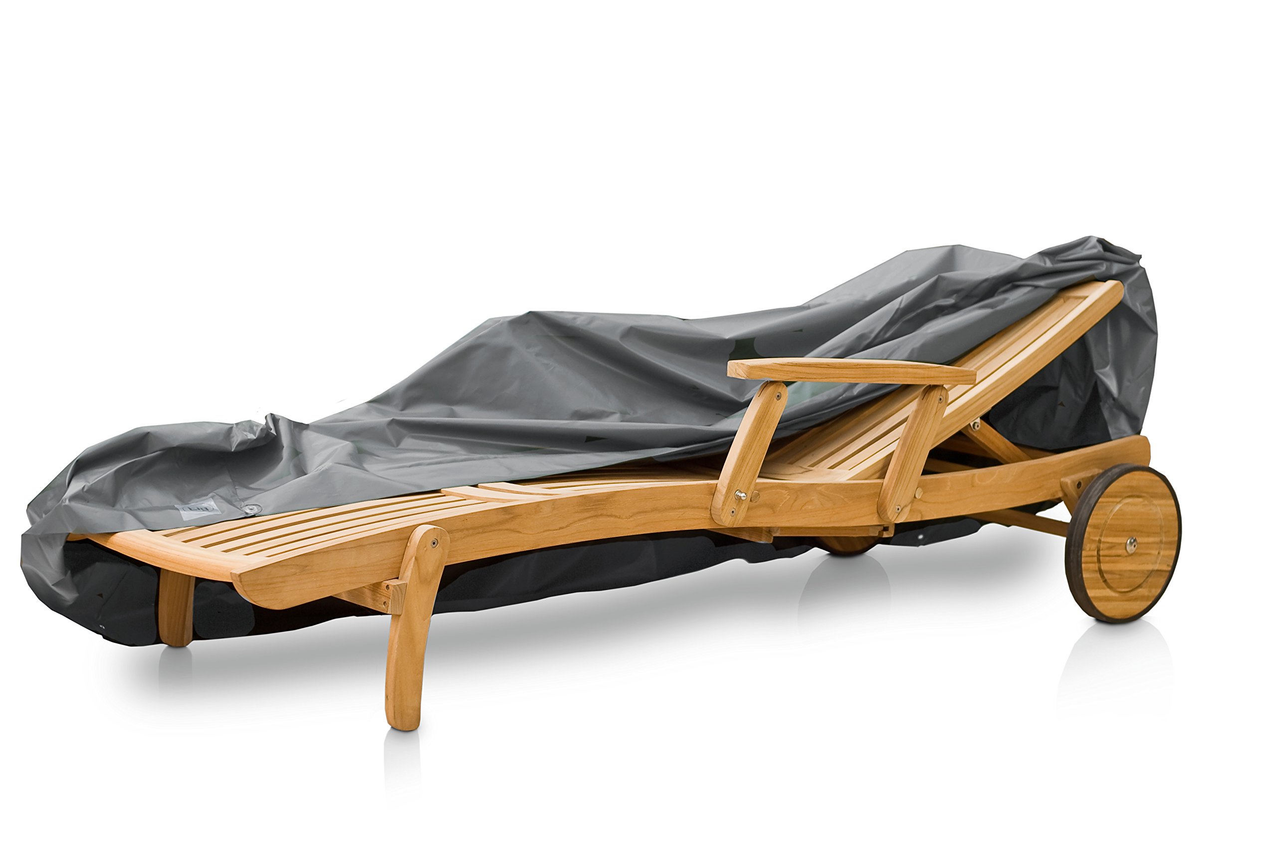 Casa Mina Abdeckhaube Gartenmöbel | Schutzhülle für Sonnenliege | Abdeckung Gartenliege 200x70x56/40cm (Robusta 240256)