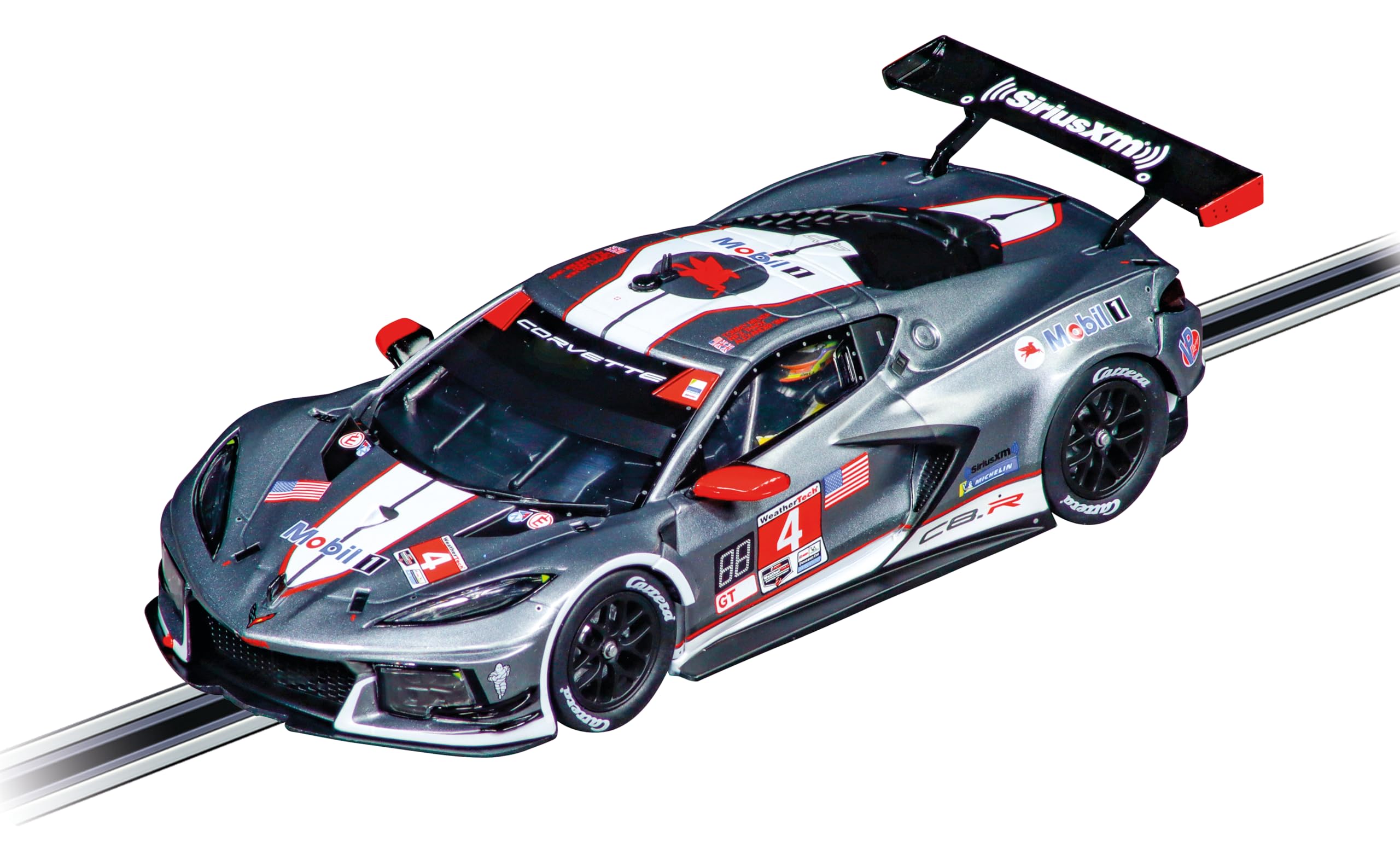 Carrera Digital 132 20032025 I Chevrolet Corvette C8R No.4 I 1:32 I Scale Slot Car I With Working Front, Rear & Tail Lights I Suitable For Ages 8 Years+
