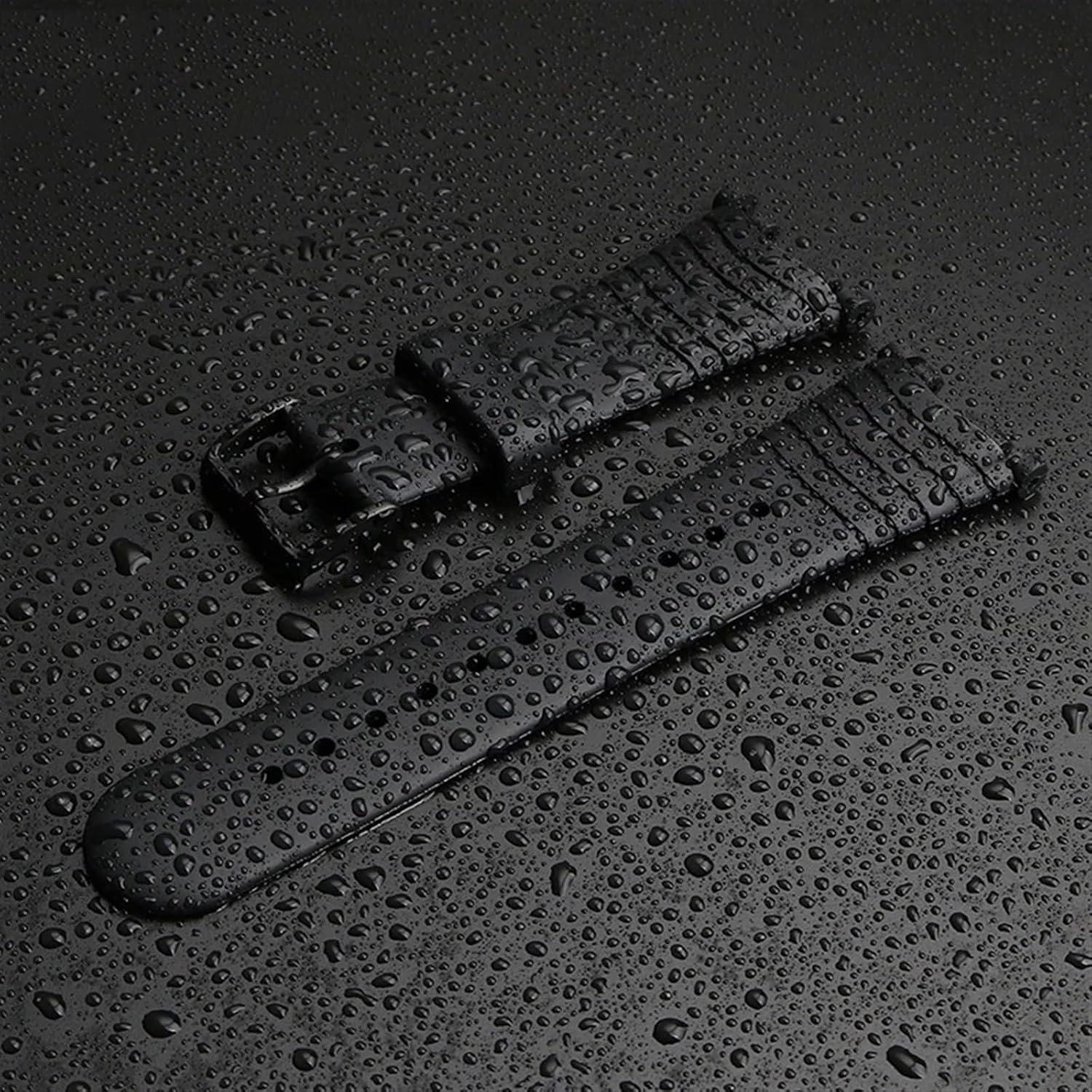 YUANSHXM-Black Rubber Strap for SUUNTO Vector Vector Pin Buckle Men's Watch Strap Watch Accessories for Women Men
