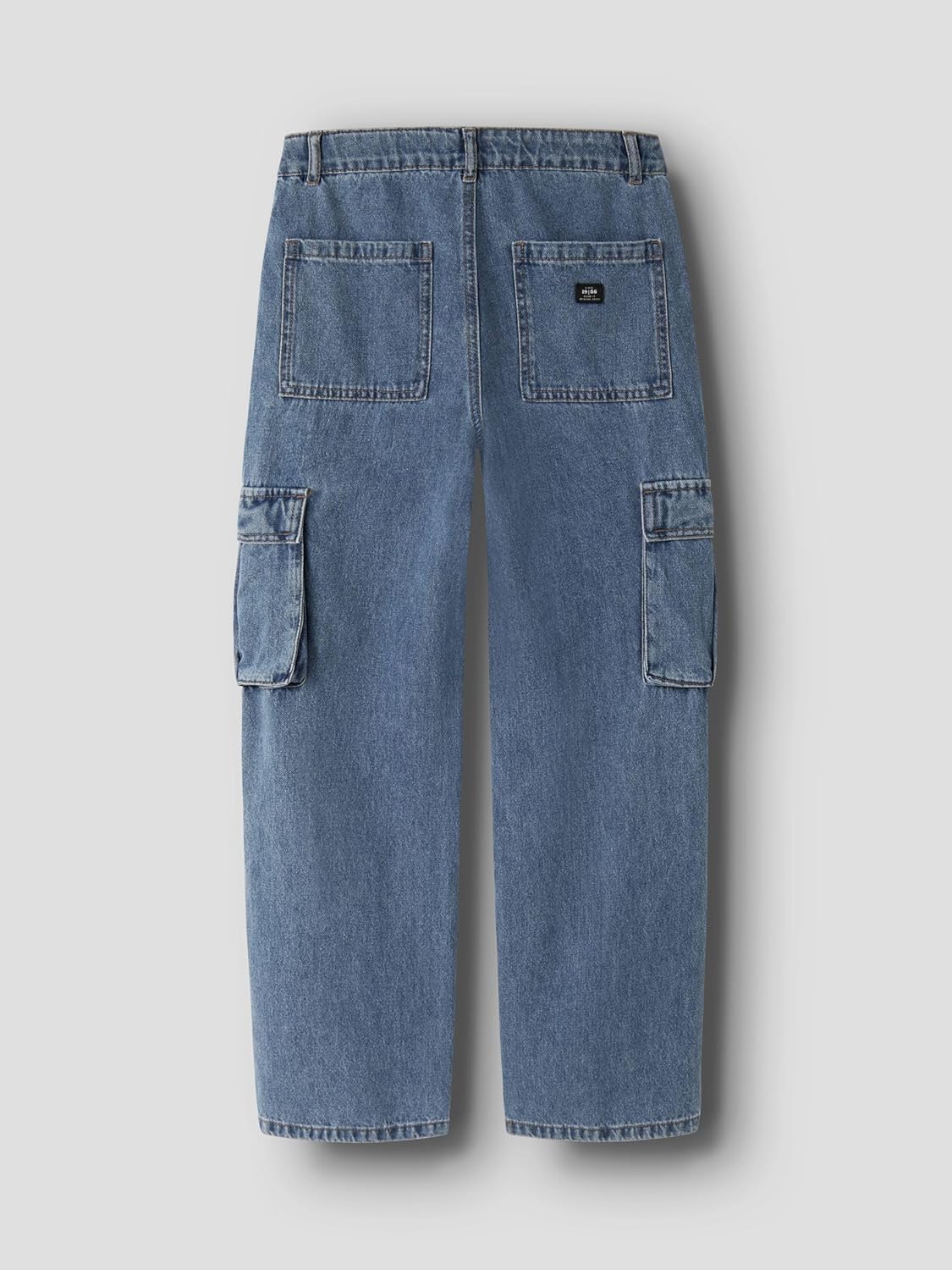 NAME IT Boy Cargojeans, straight fit, Vintage Light Blue Denim, 152