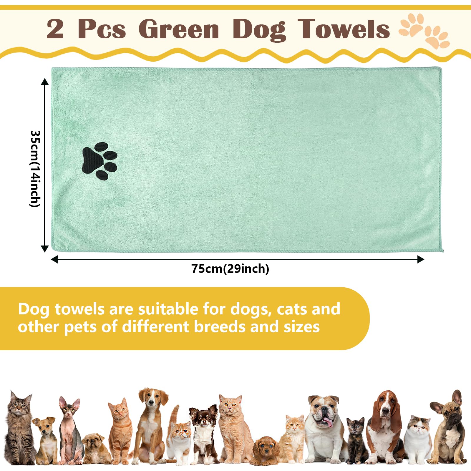 2 Pack Dog Towel - Image 2