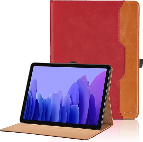 Funda para Samsung Galaxy Tab A7 de 10,4 pulgadas 2020 (SM-T500T505T507) - Funda de piel sintética con soporte de mano y bolsillo, funda para