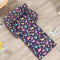 Vista 4 de Sofá para niños, sofá de espuma abatible 2 en 1, silla plegable suave para juegos, color morado