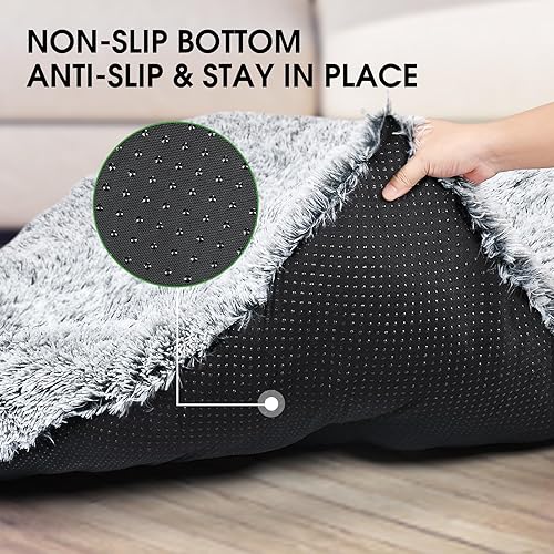 Miniatura 5 de MINGT Cama para perro, cama lavable para perros grandes, almohadilla antideslizante para mascotas para perros medianos y pequeños, uso en interiores