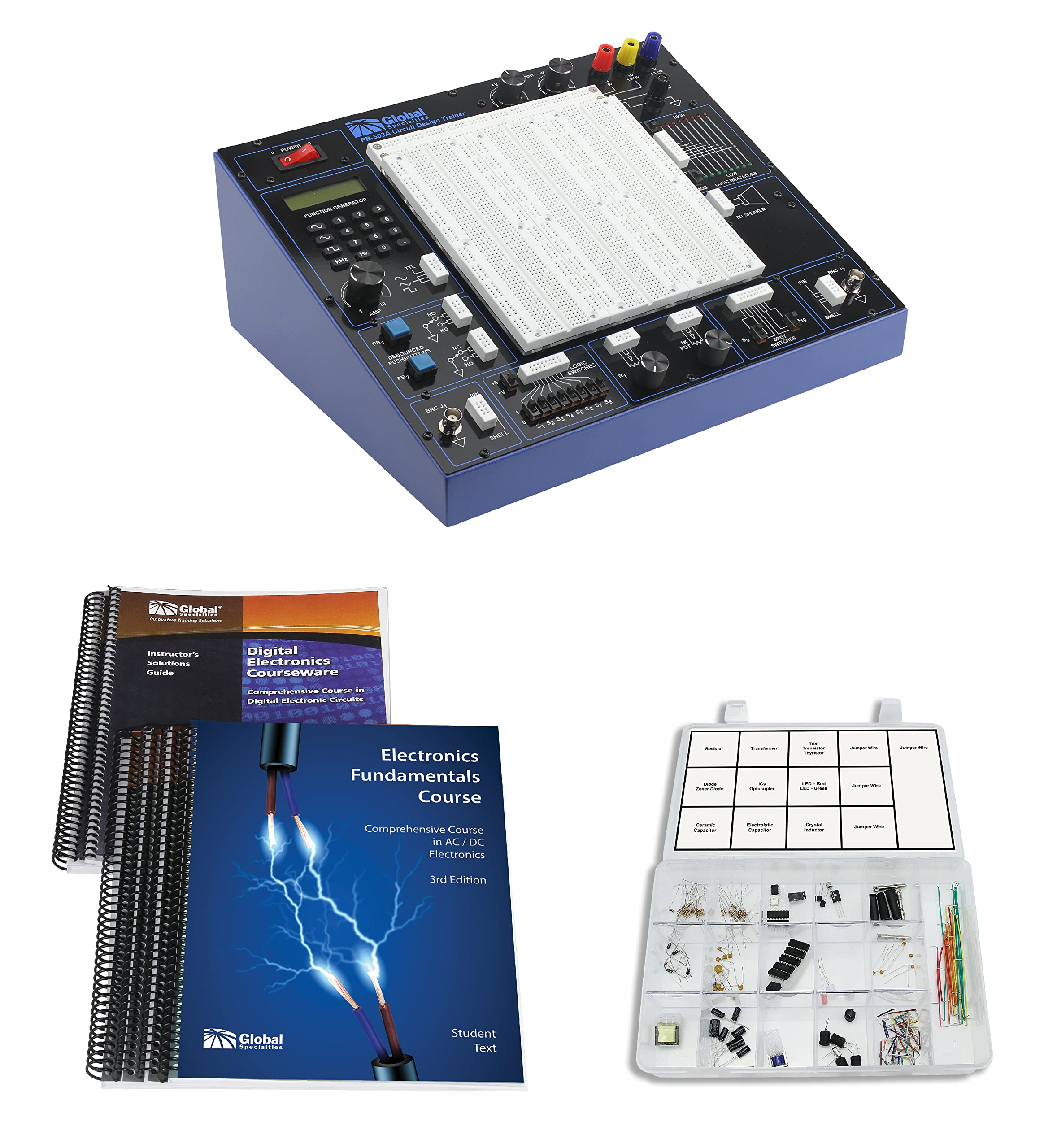 Global Specialties PB-503ALAB - PB-503A Circuit Design Trainer Plus Courseware