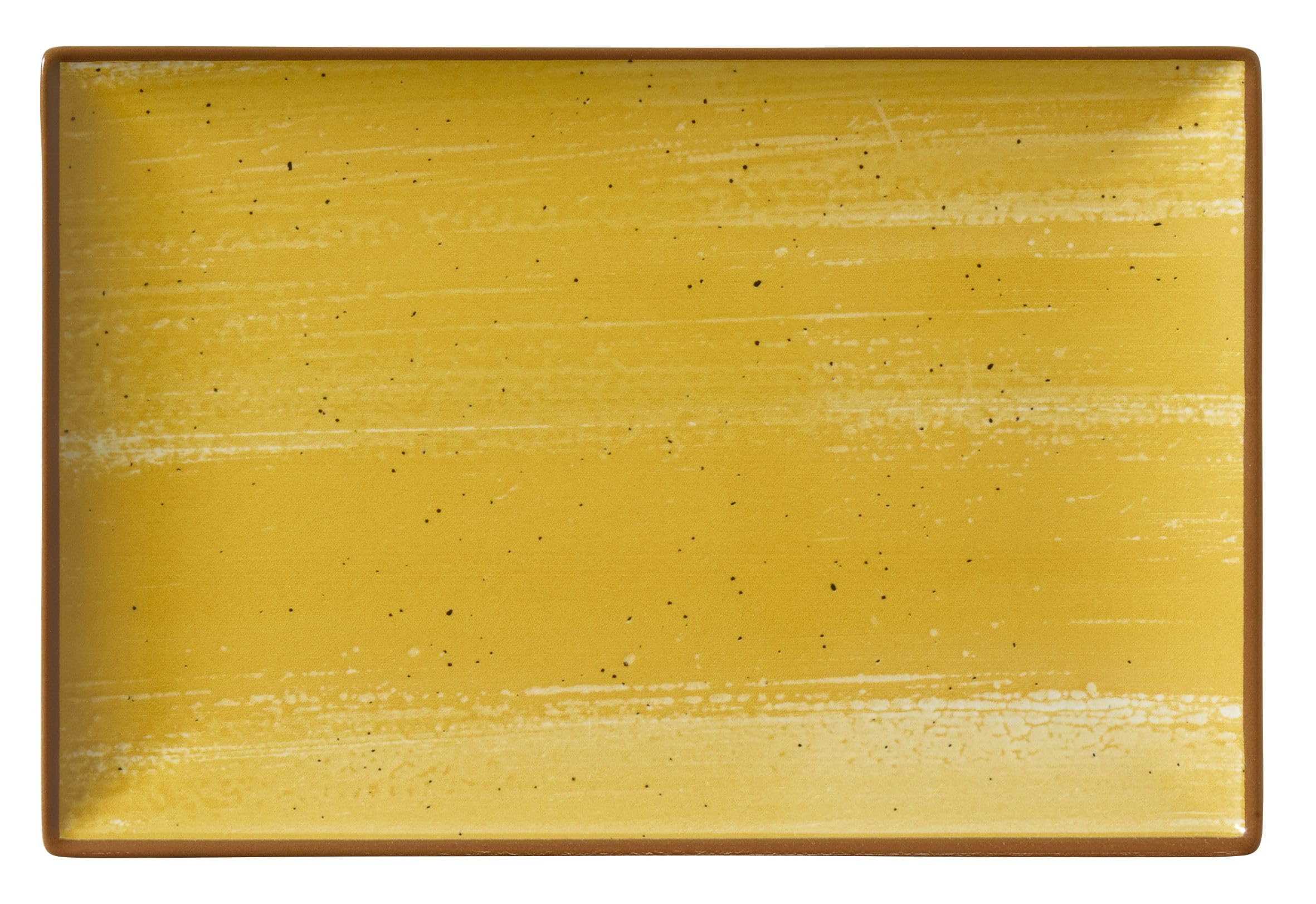 METRO Professional Piatto piano Madleen, ceramica gres, 30 x 20 cm, rettangolare, giallo, 6 pezzi