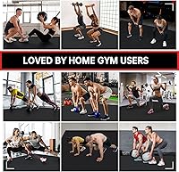 Vista 7 de Large Exercise Mat for Home Workout,12‘x6’/10'x6'/9'x6'/8'x6'/7'x5'/6'x4' (7mm) Extra Thick Workout Mat, High-Density Gym Mat for Cardio, Jump Rope