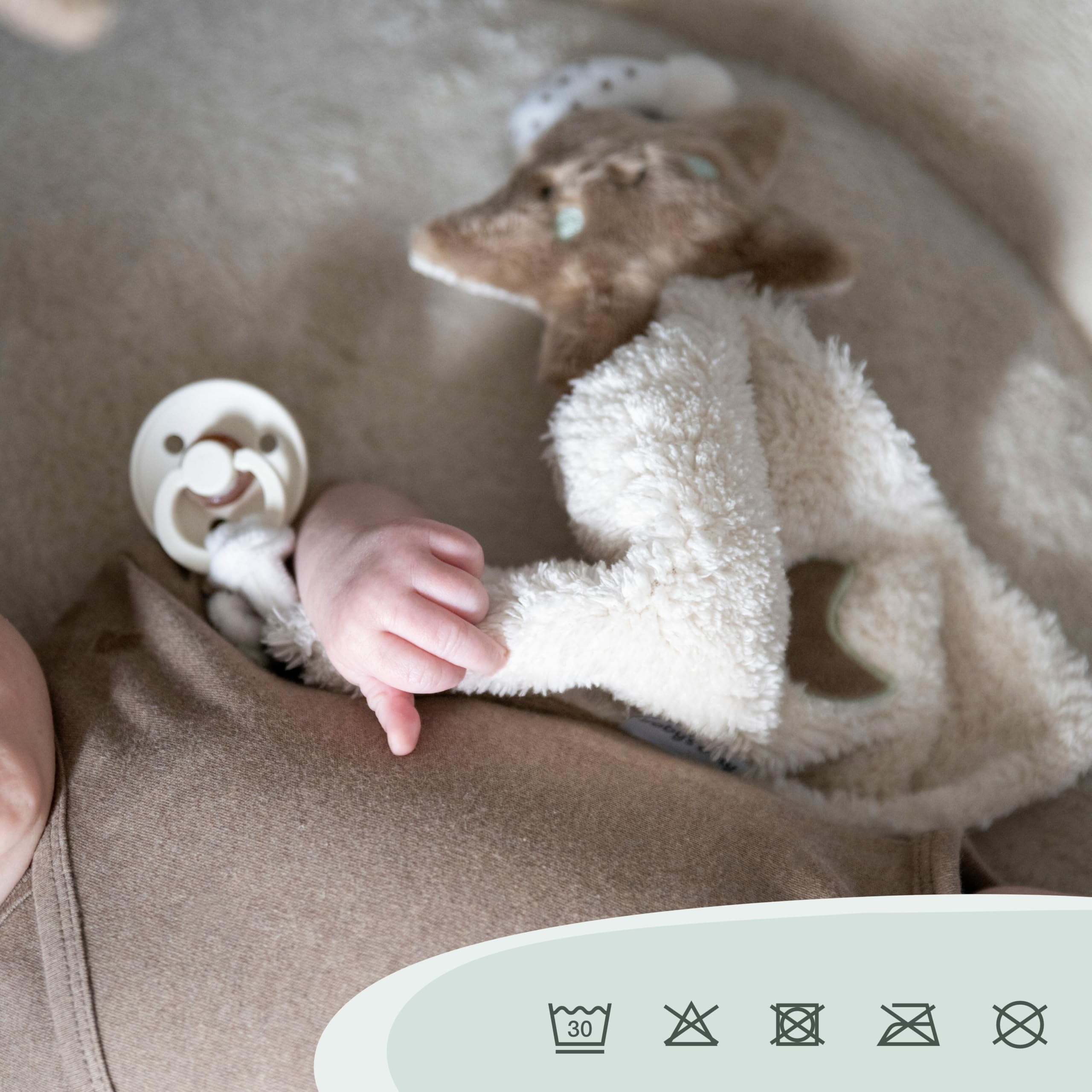 Baby's Only - Przytulanka Heaven - Kocyk Przytulny dla Niemowląt - Ściereczka na Smoczek - Pluszowa Zabawka w Kształcie Gwiazdki - Kocyk Miękki dla Chłopców i Dziewczynek - Clay/Warm Linen