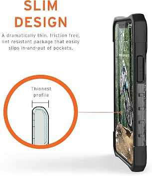 URBAN ARMOR GEAR UAG Designed for iPhone 12 Mini 5G [5.4-inch Screen] Rugged Lightweight Slim Shockproof Transparent Plasma Protective Cover, Ash