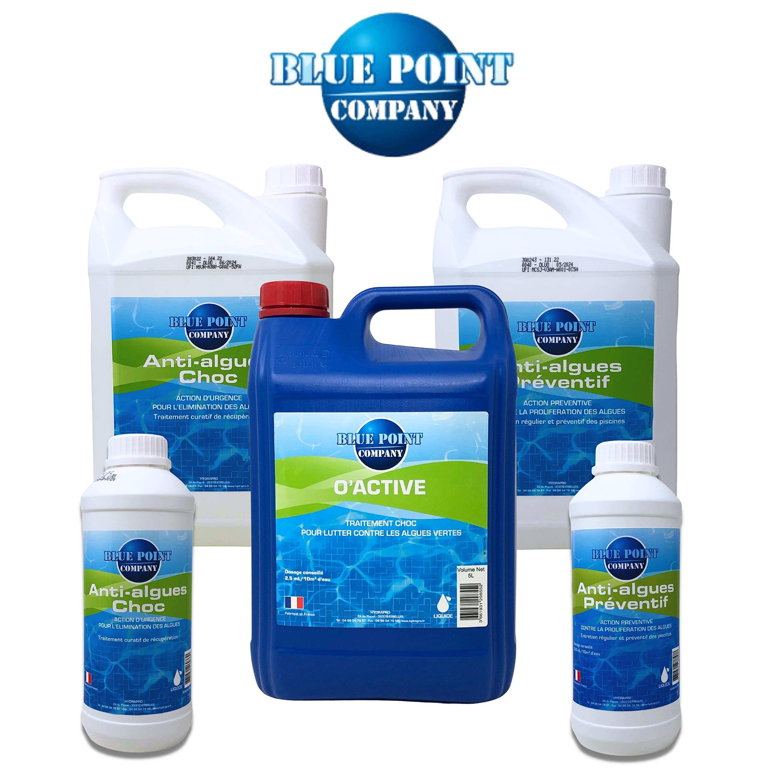 Algicide Anti Algues Piscine, rattrapage Choc Eau Verte │Anti Eau Verte/Trouble, Traitement Anti-algues 5L │Produit Stop algues et récupération des eaux Troubles