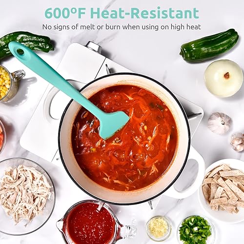 Miniatura 4 de U-Taste Espátula de silicona flexible extra grande de 14 pulgadas con resistencia al calor de 600 F y espátula de silicona mejorada de 600 F de alta