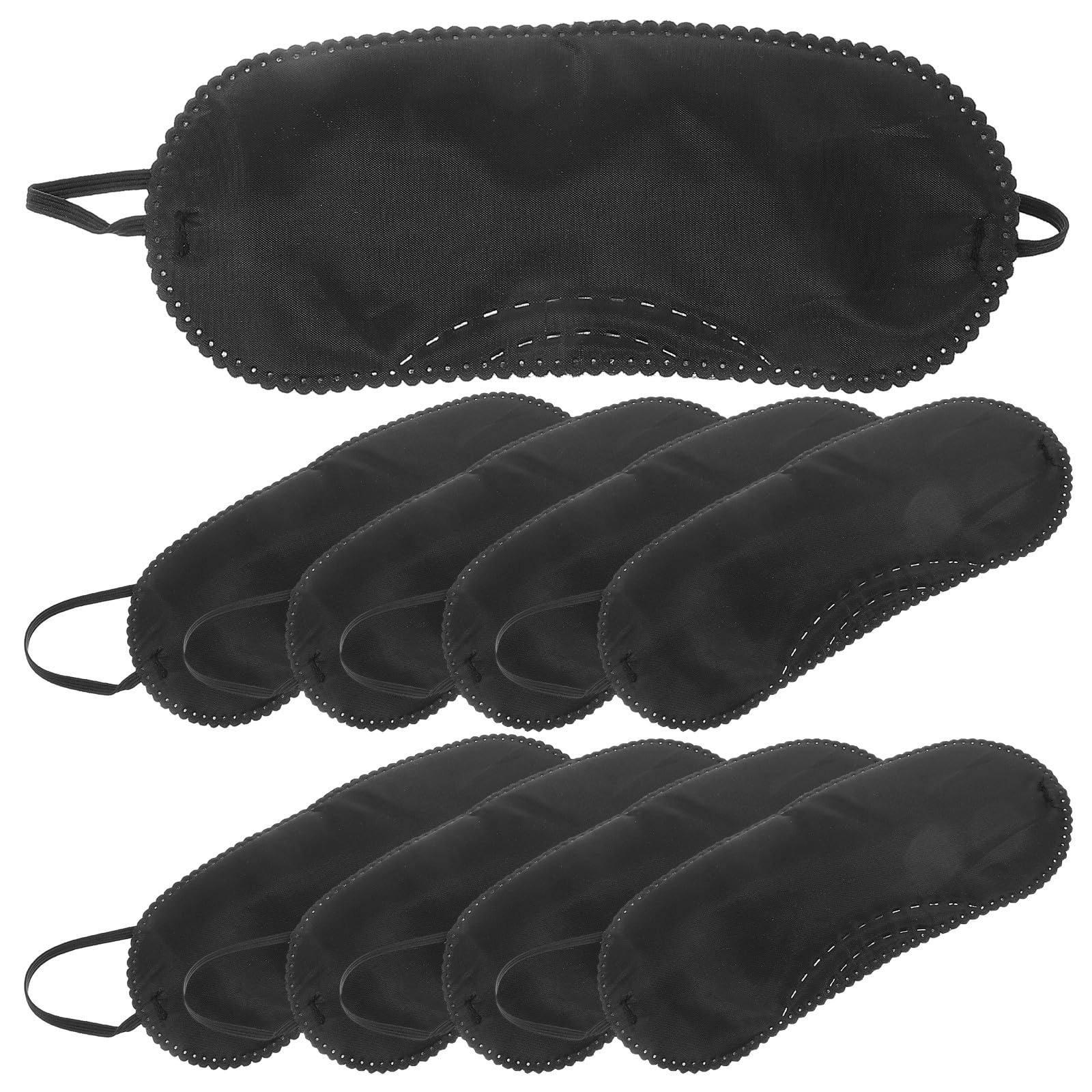 Maschera per Occhi con Cinturino Regolabile ed Elastico Nero 12 Pezzi per Giochi da Tavolo Morbida e Confortevole per Feste e Riunioni di Famiglia